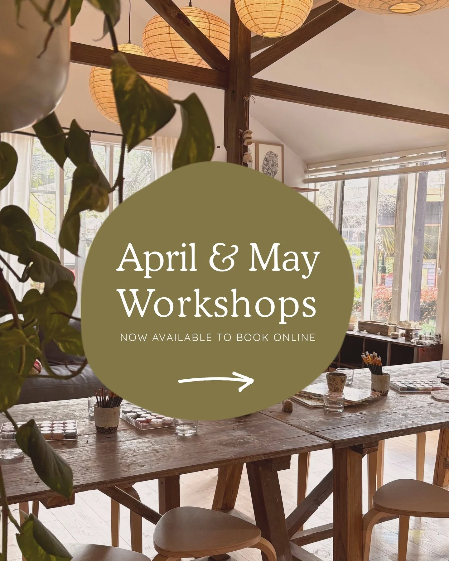 April &amp; May Workshops are now available to book!
🐰Easter
🐥School Holidays
🍂 Term 2 weekly classes - after school kids, teens, adults, evenings
🌻Mother&rsquo;s Day

There&rsquo;s a lot on! Next on my to do list:
📆 School Holidays Class calend