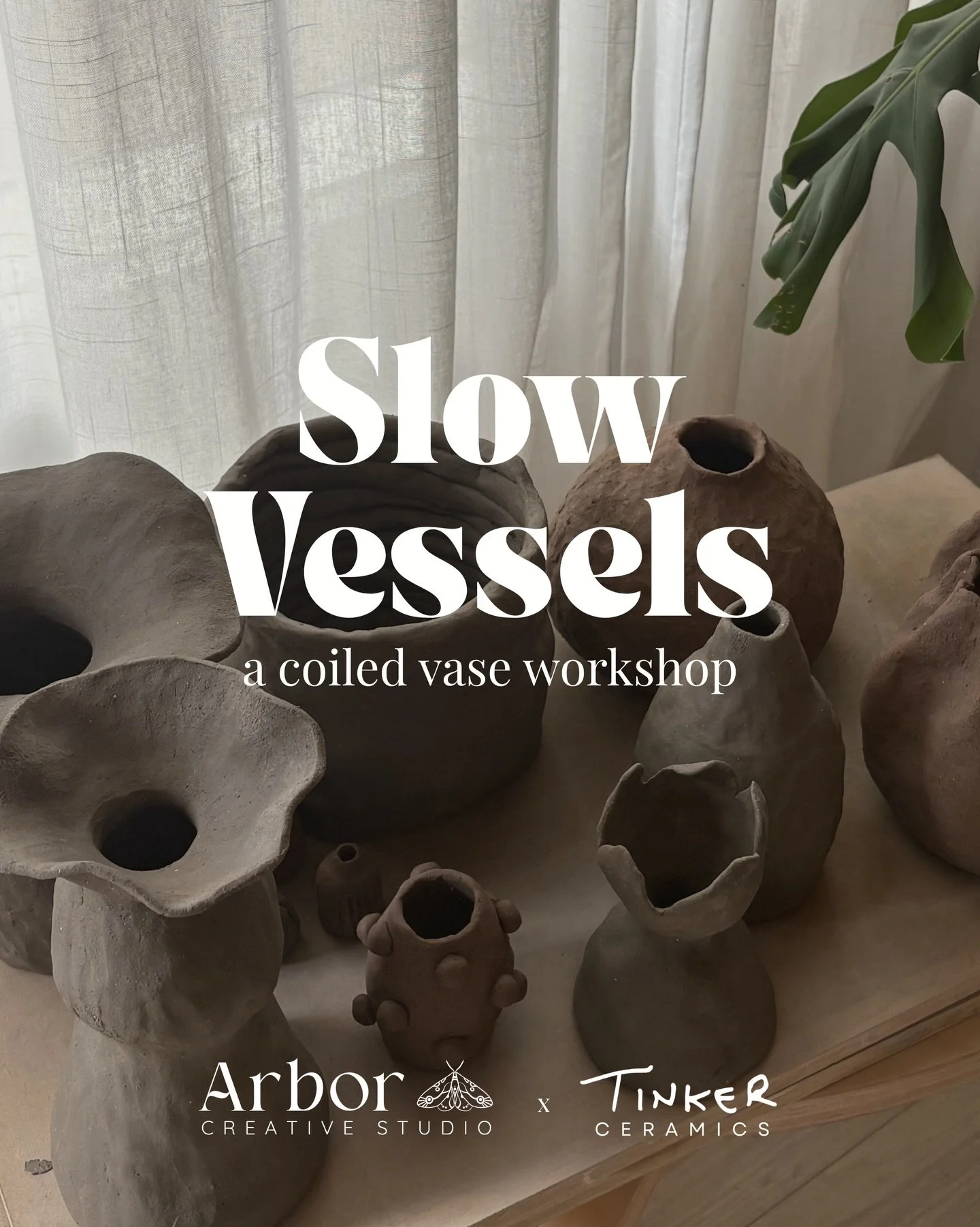 Slow Vessels with @tinker.ceramics this Saturday -
Learn how to build a beautiful coiled vase using stoneware clay.

You&rsquo;re in for a treat with the Dream Team ✨🤪🌻
1-3pm, Saturday 30th May

Bookings through the website, link in bio 💻