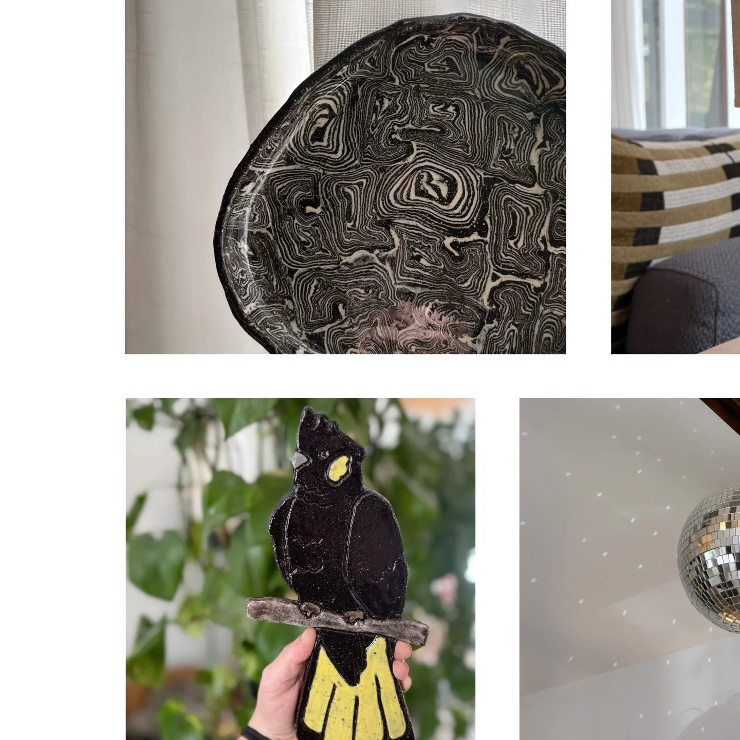 Some fun things that have come out of the kiln lately from my regulars - it is so, so cool to see how much everyone grows with every piece 🥹💌

Also special shoutout to the disco ball&rsquo;s marvellous May return ✨
