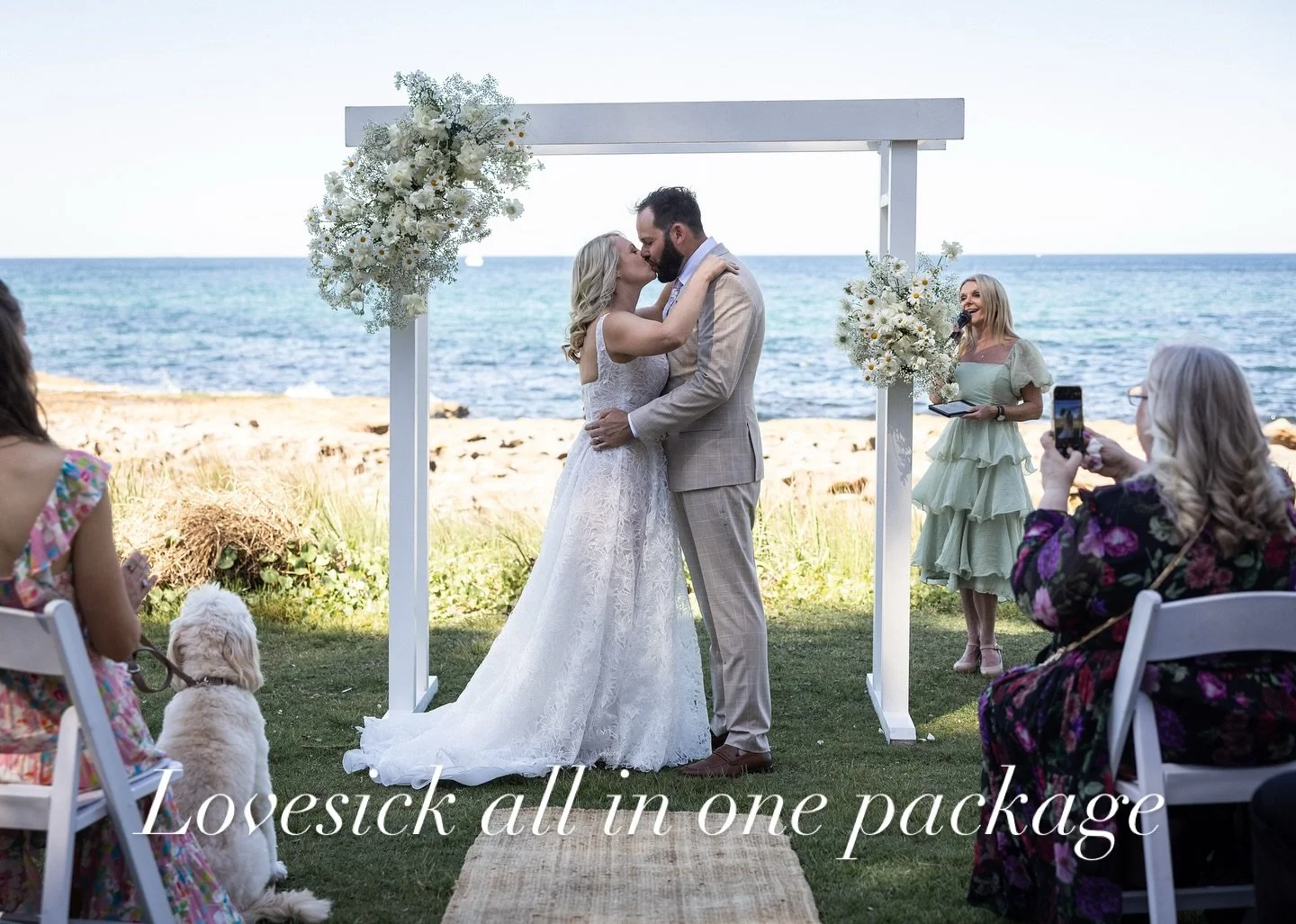 Gorgeous Beach wedding for Matt and Brigette all in one package .furniture ,celebrant and photography 😍