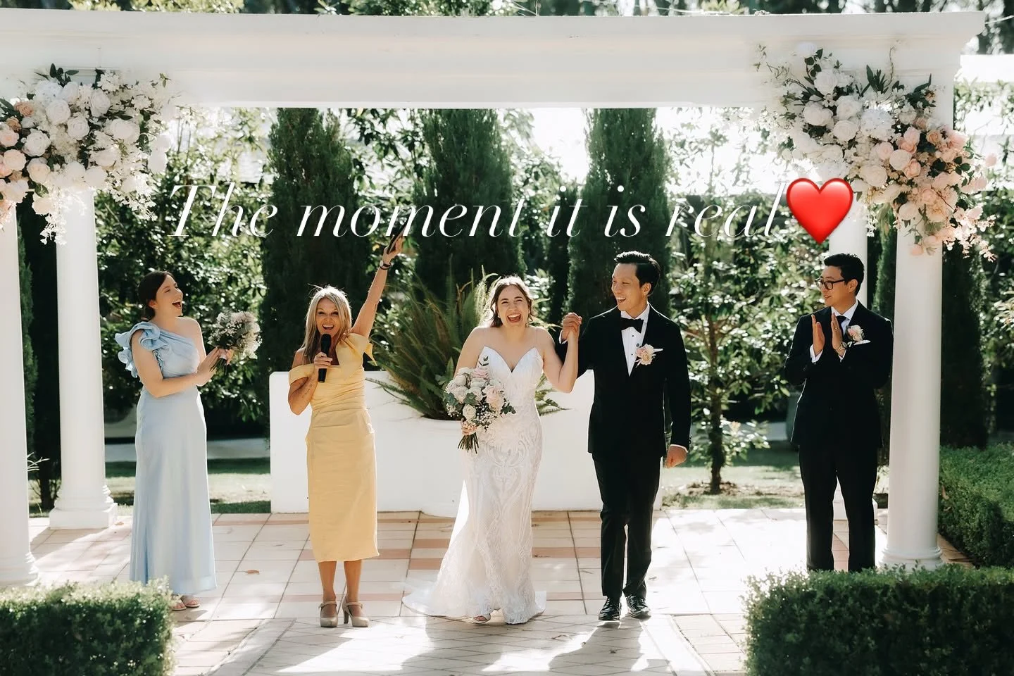 The moment Nicole and Gaven became husband and wife!