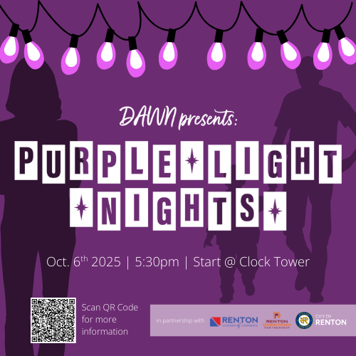 Purple Lights Night: 1k Walk