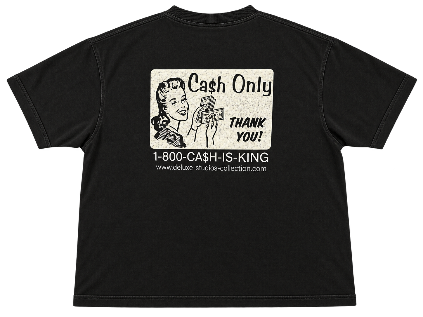 CA$H ONLY: Heavyweight Cropped T-Shirt