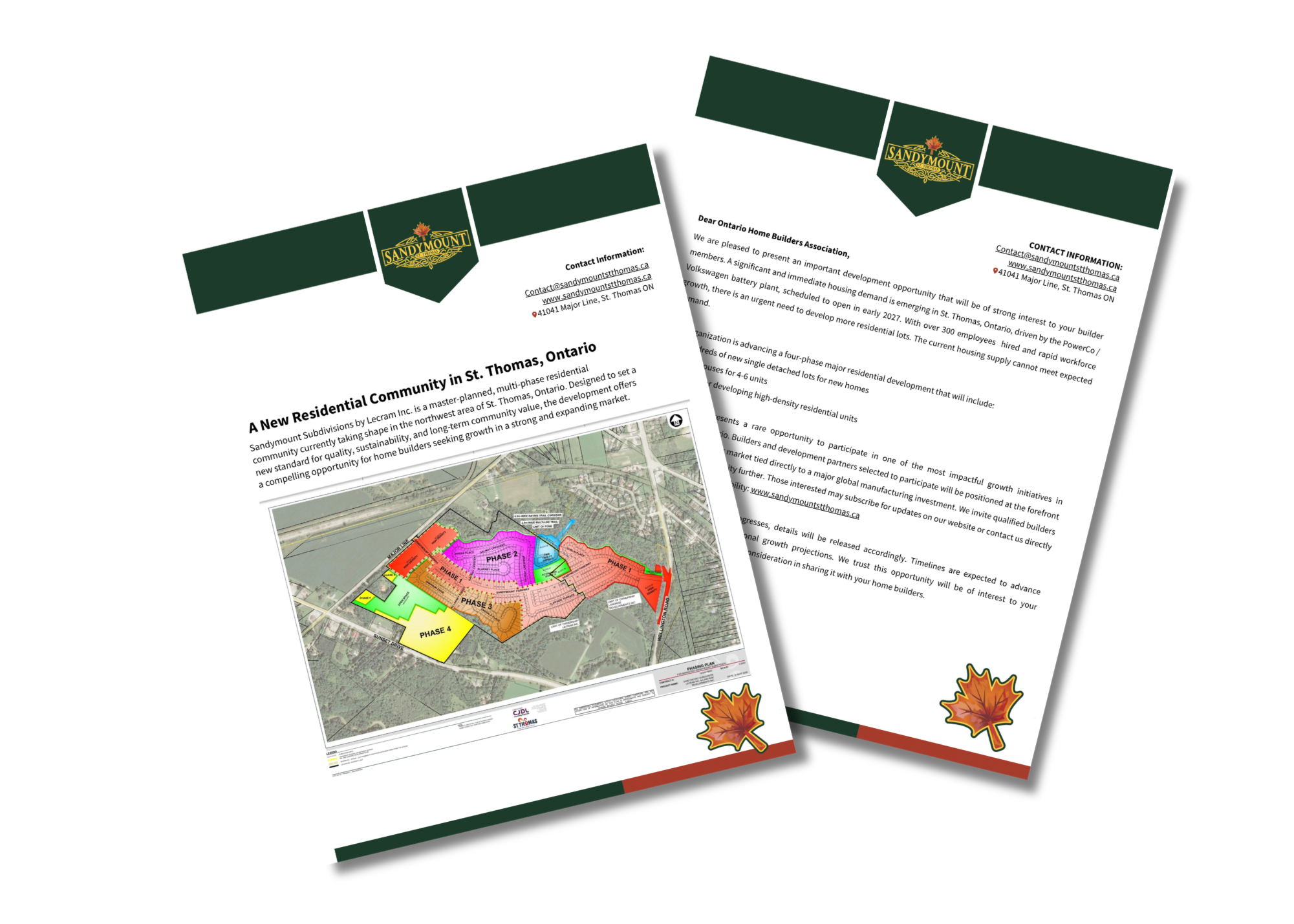 Print Marketing Collateral — Builder Outreach
