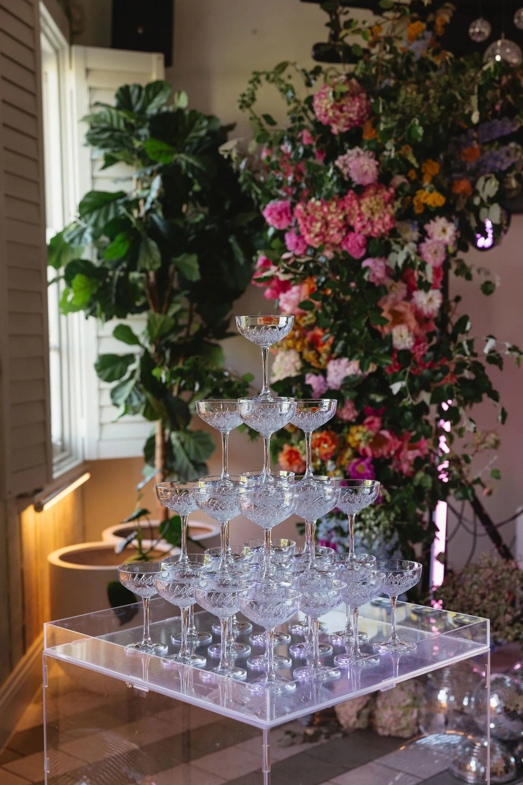 Champagne tower