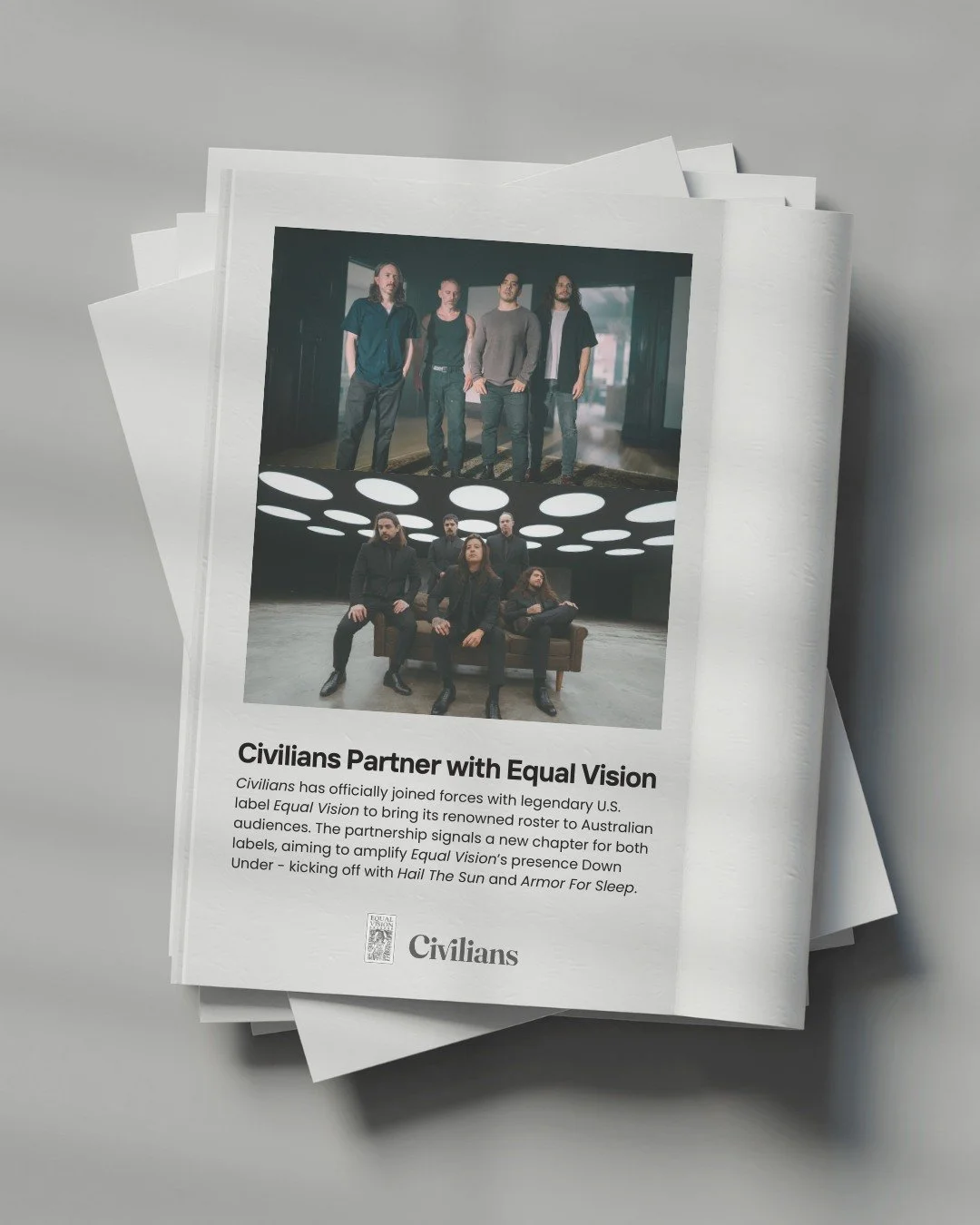 We&rsquo;re proud to announce our new partnership with legendary U.S rock @equalvision. This collaboration marks an exciting new chapter as we work together to expand Equal Vision&rsquo;s footprint in Australia, starting with two of their most celebr