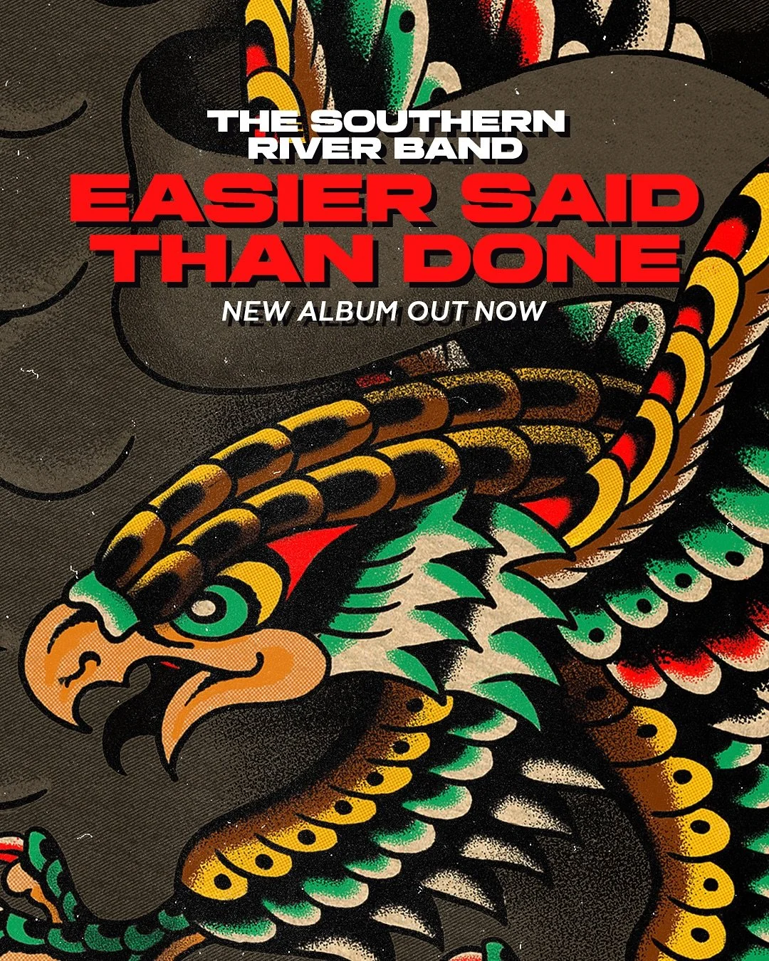 Easier Said Than Done 🦅 The brand new album from @thesouthernriverband is out now!

&ldquo;I believe in this band above all else and everybody in it. It is a real brotherhood and we&rsquo;re not chasing fame or anything like that we were just chasin