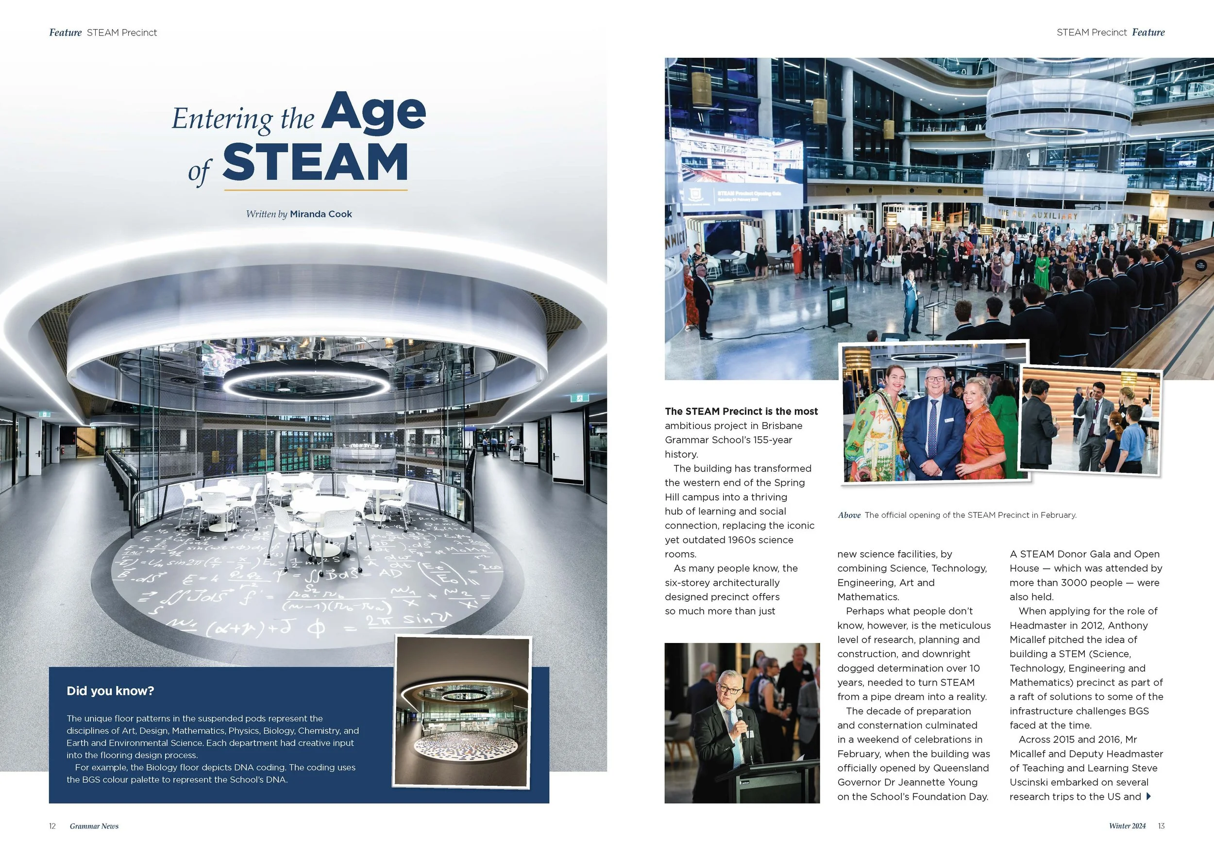 Screenshot of article written for Grammar News