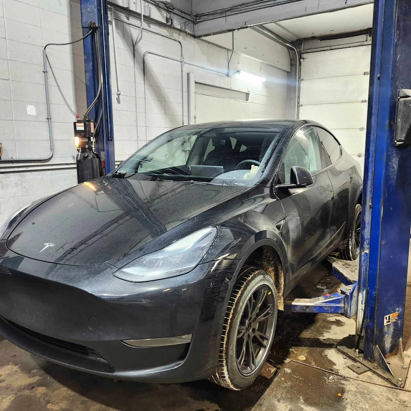 &quot;This Tesla Model Y is ready to take on the winter roads! ❄️ It just got equipped with brand-new studded tires for ultimate grip and safety. 🚗💨 Stay safe out there this season! #TeslaModelY #WinterReady #StuddedTires #Tread11 #Edmonton&quot;