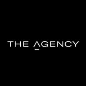 Black background with white text that reads 'THE AGENCY'.