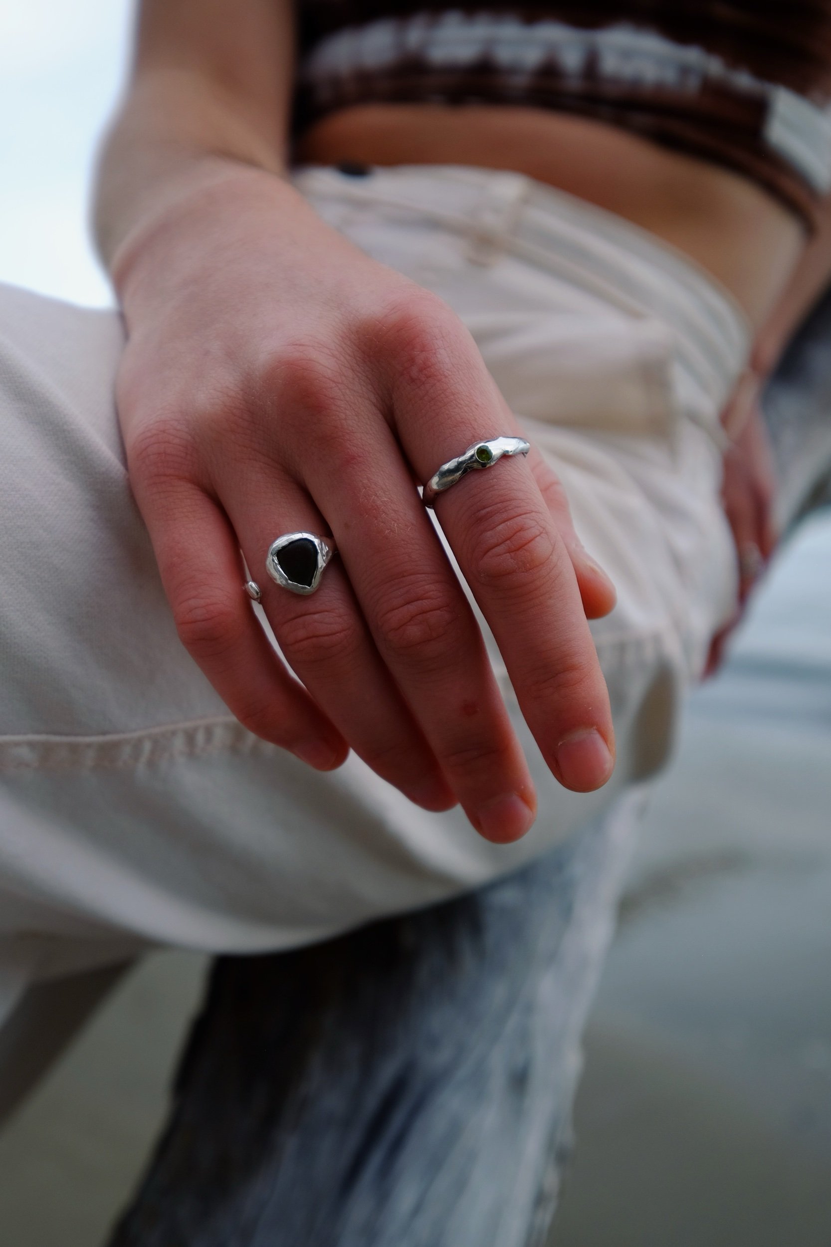seaglass ring