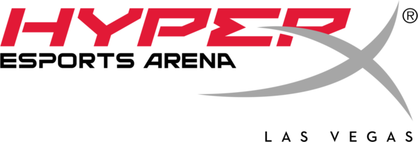 HyperX logo with red text and a gray swoosh design