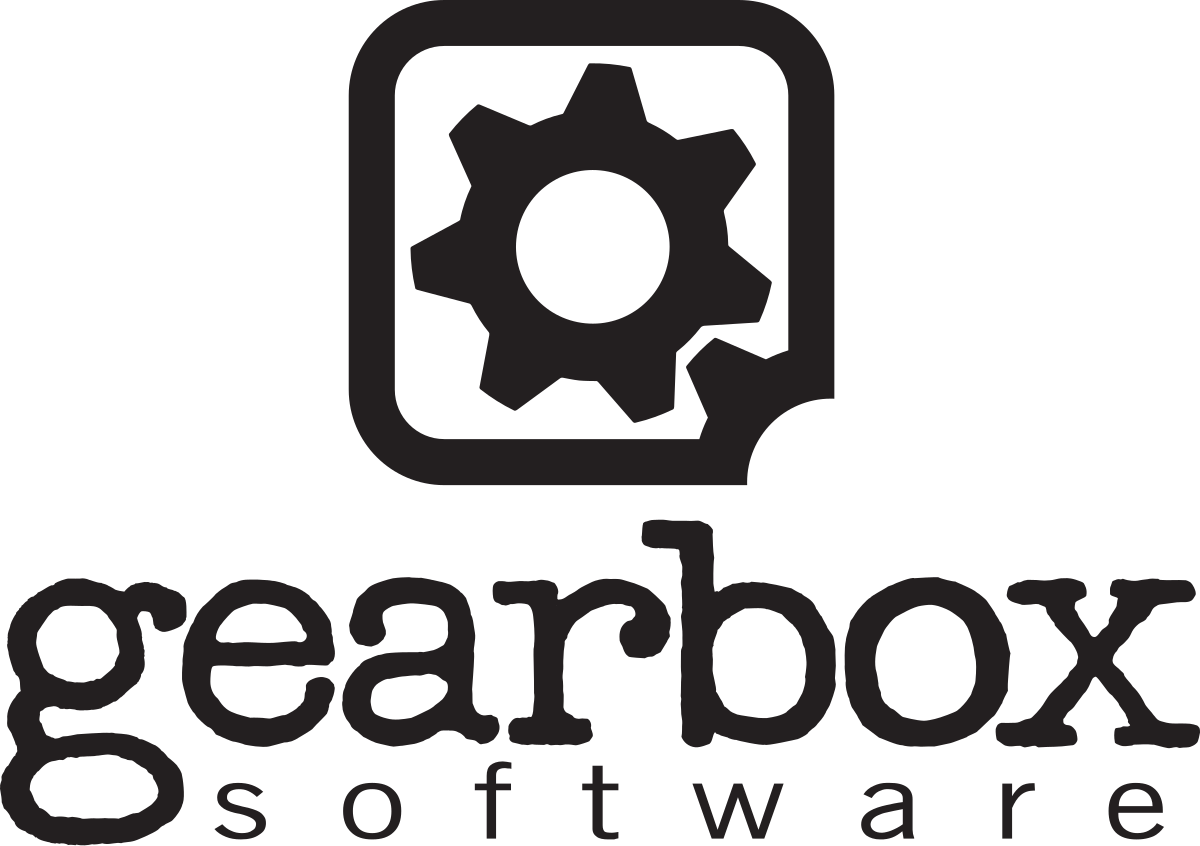Gears inside a software settings icon, with the text "gearbox software" below.