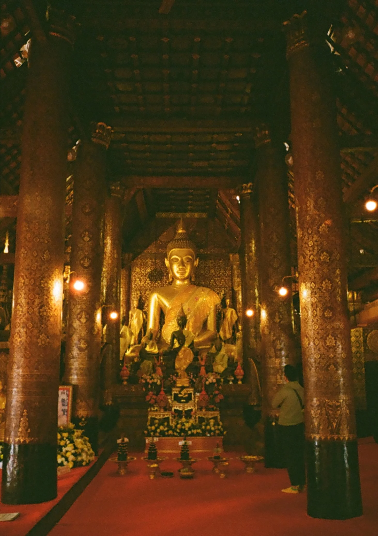 Golden Buddha at Wat Xieng Thong Temple Luang Prabang