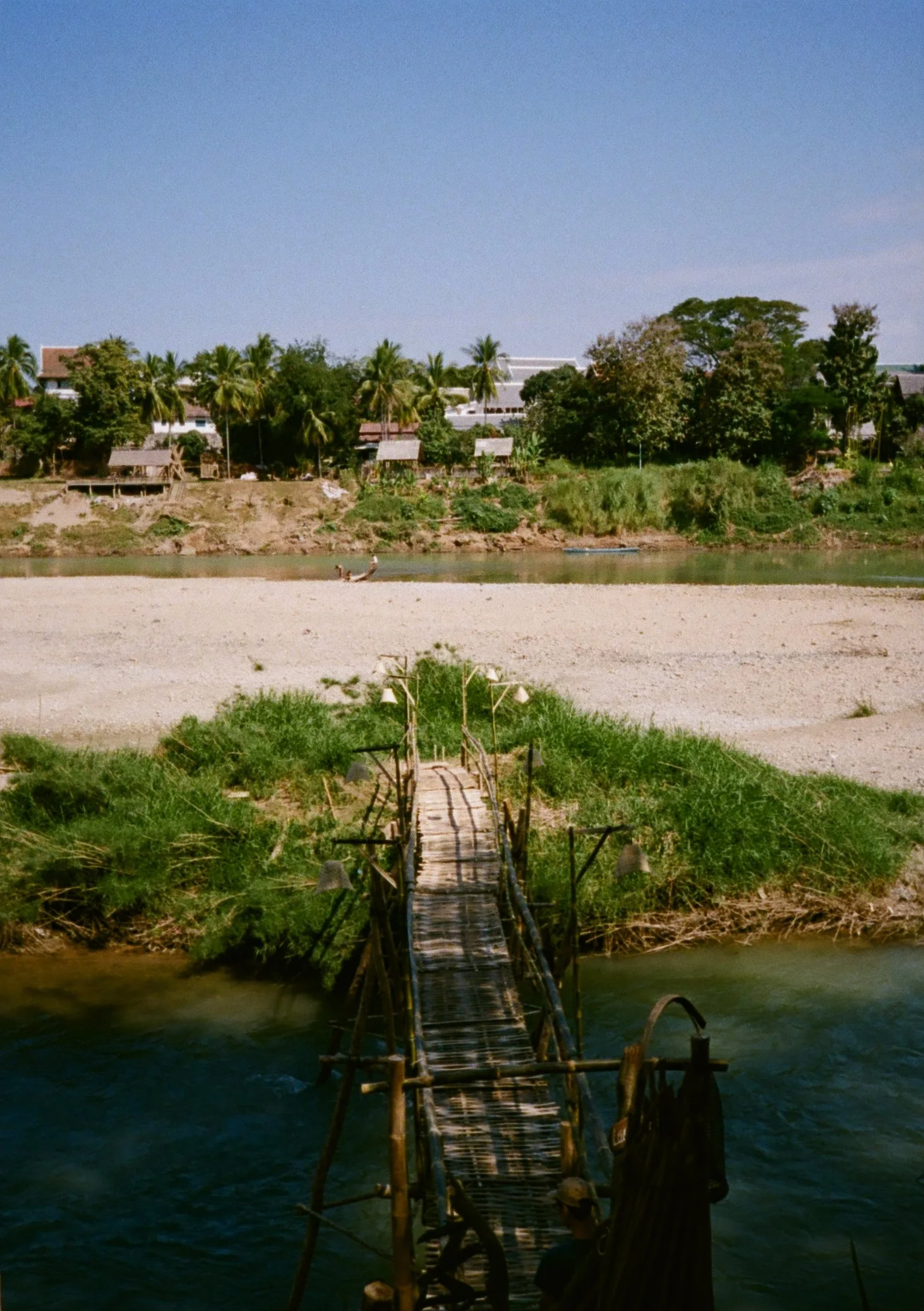 Bamboo Bridge Luang Prabang