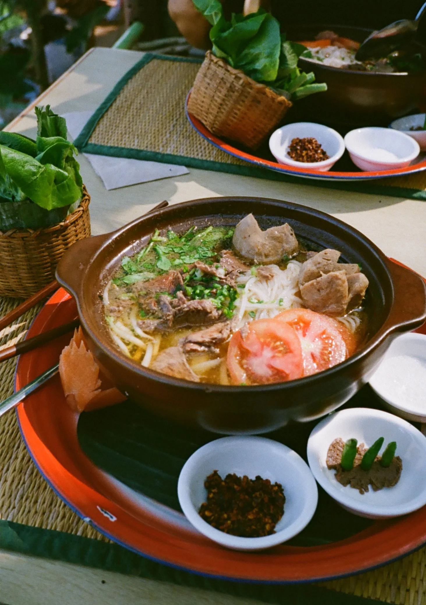 Luang Prabang noodle soup (Foe’ Ngua)