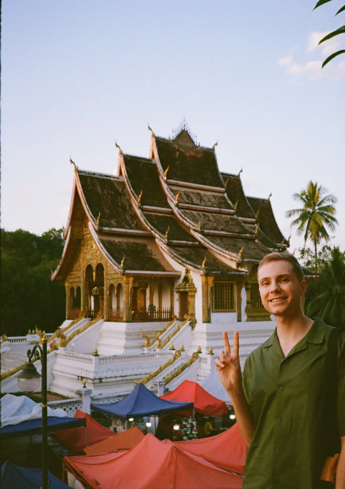 Haw Phra Bang at sunset