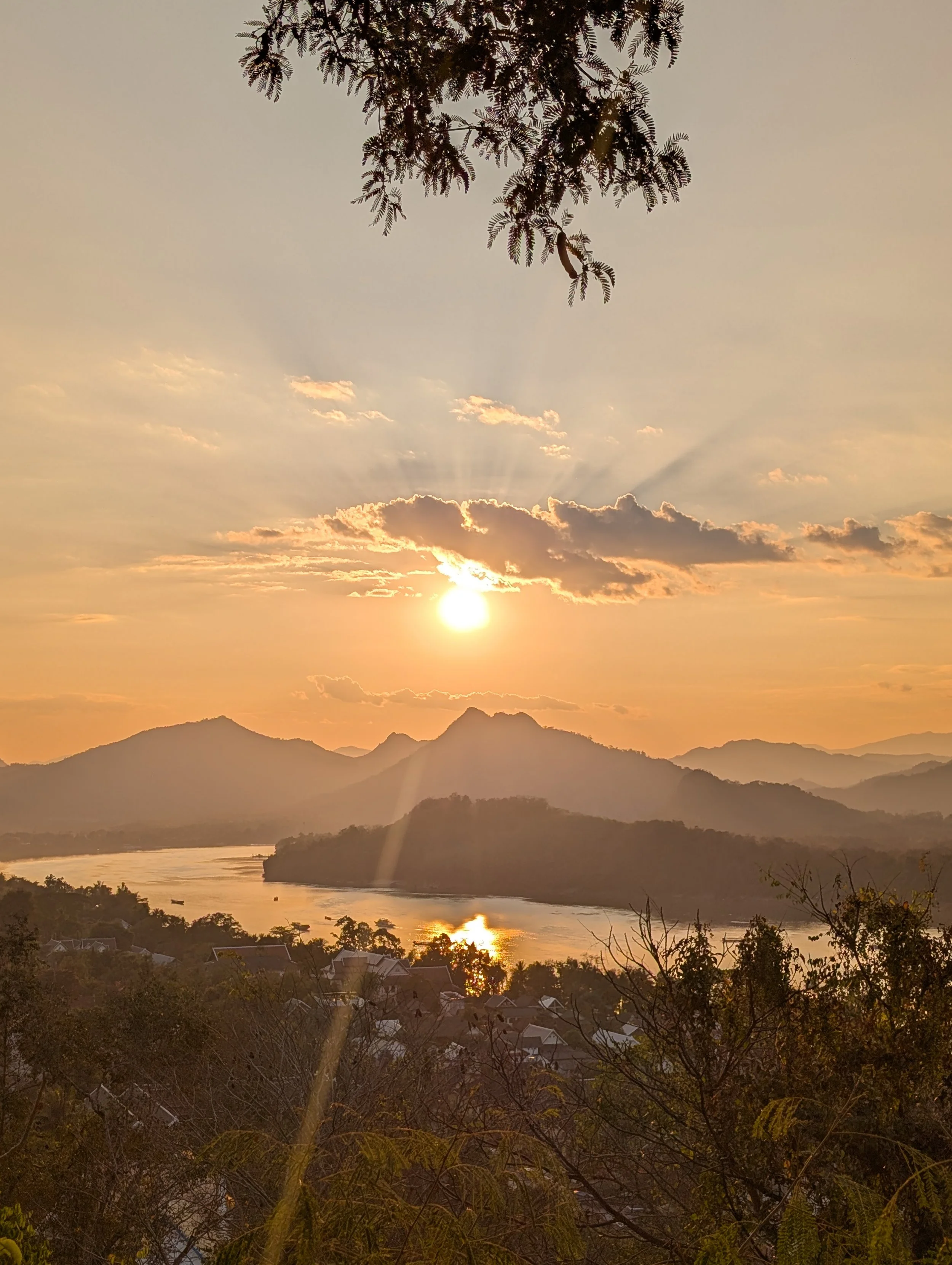 Sunset at Mount Phousi