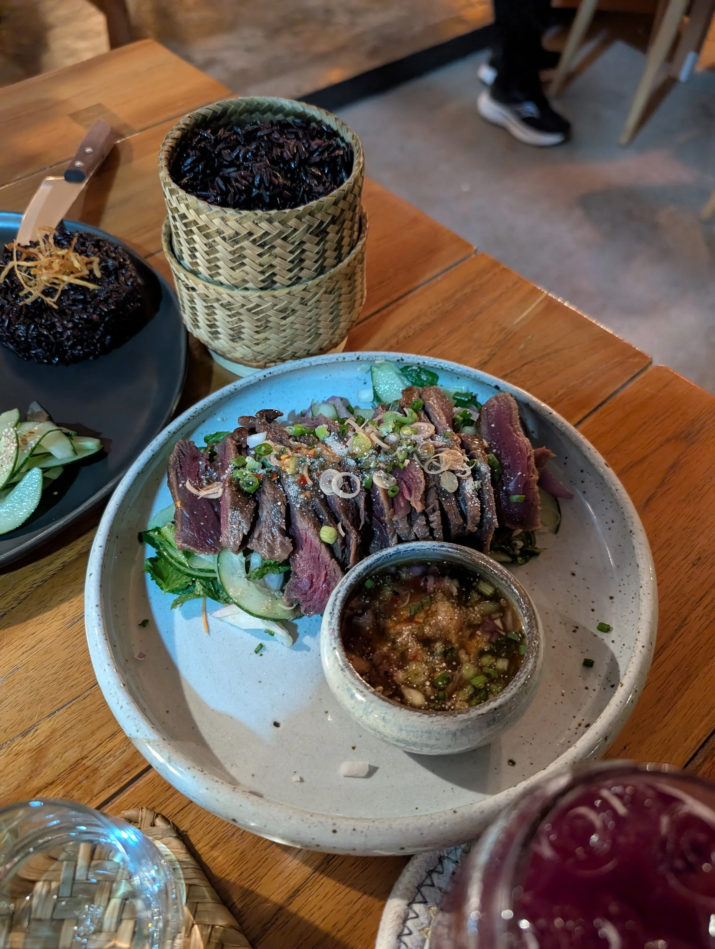 Buffalo steak at Lost In Baan