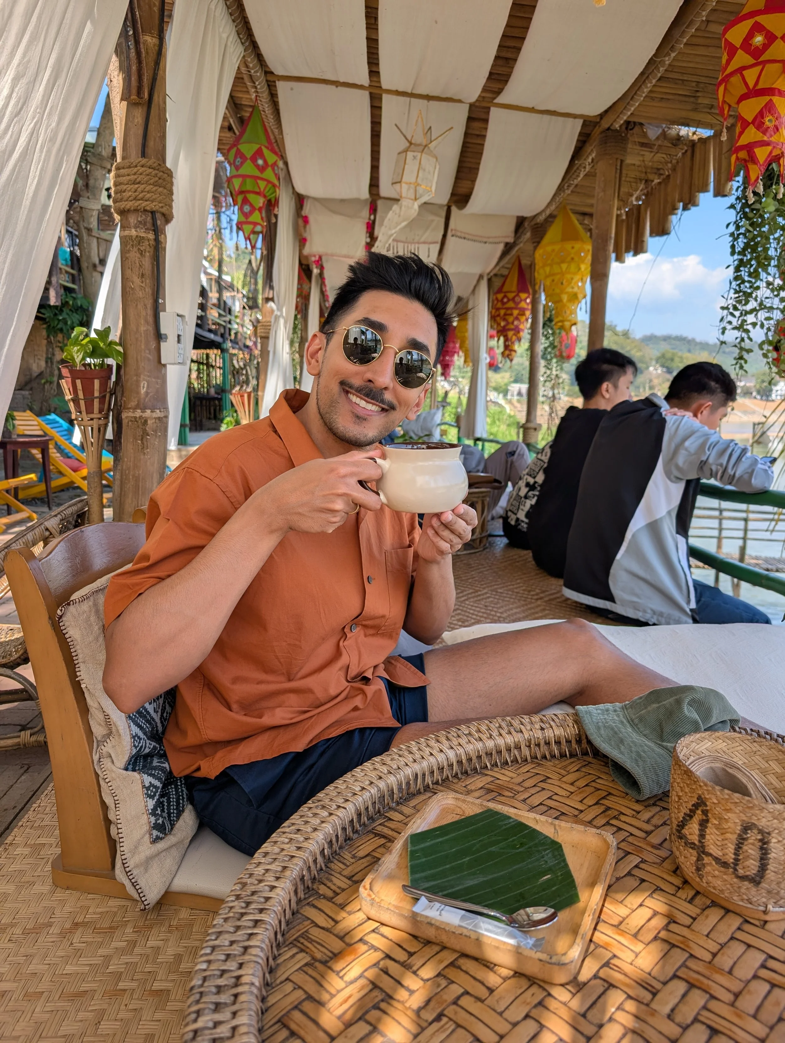 Thai tea at Jungala Lounge Bar