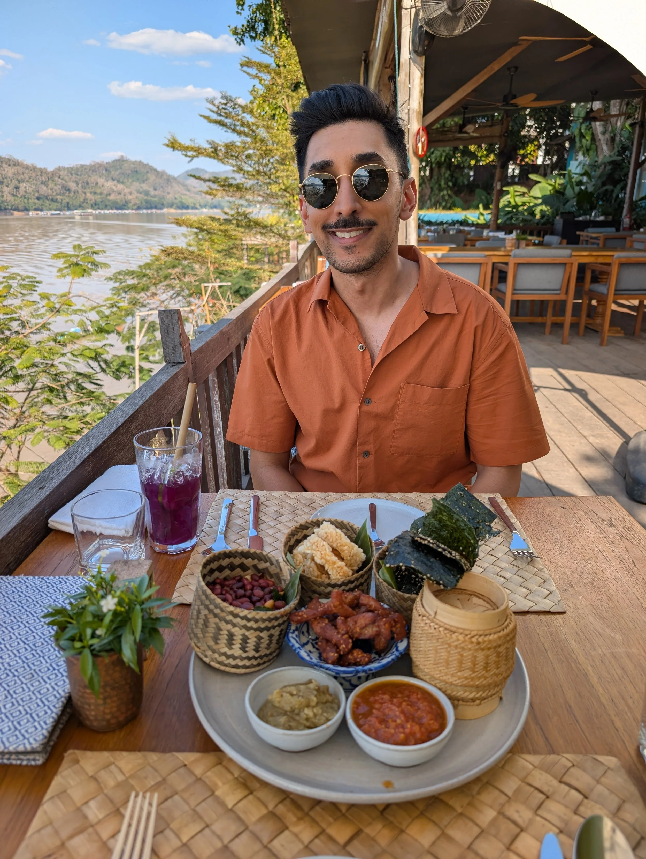 Lao canapes at Silk Road Café