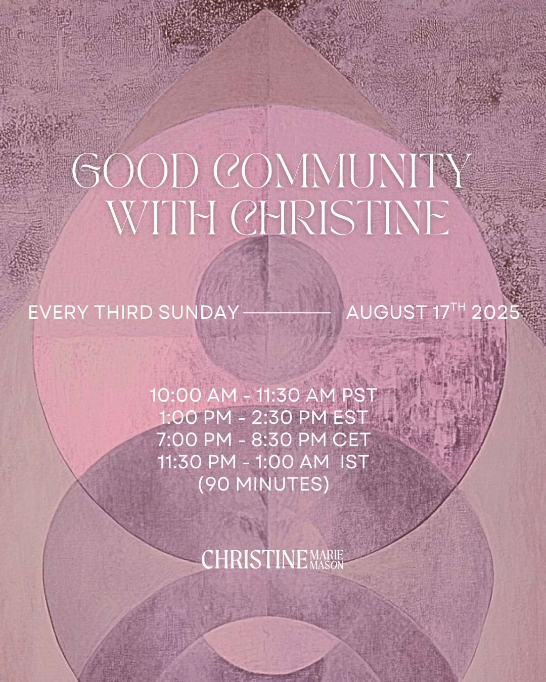 Good Community with Christine & friends