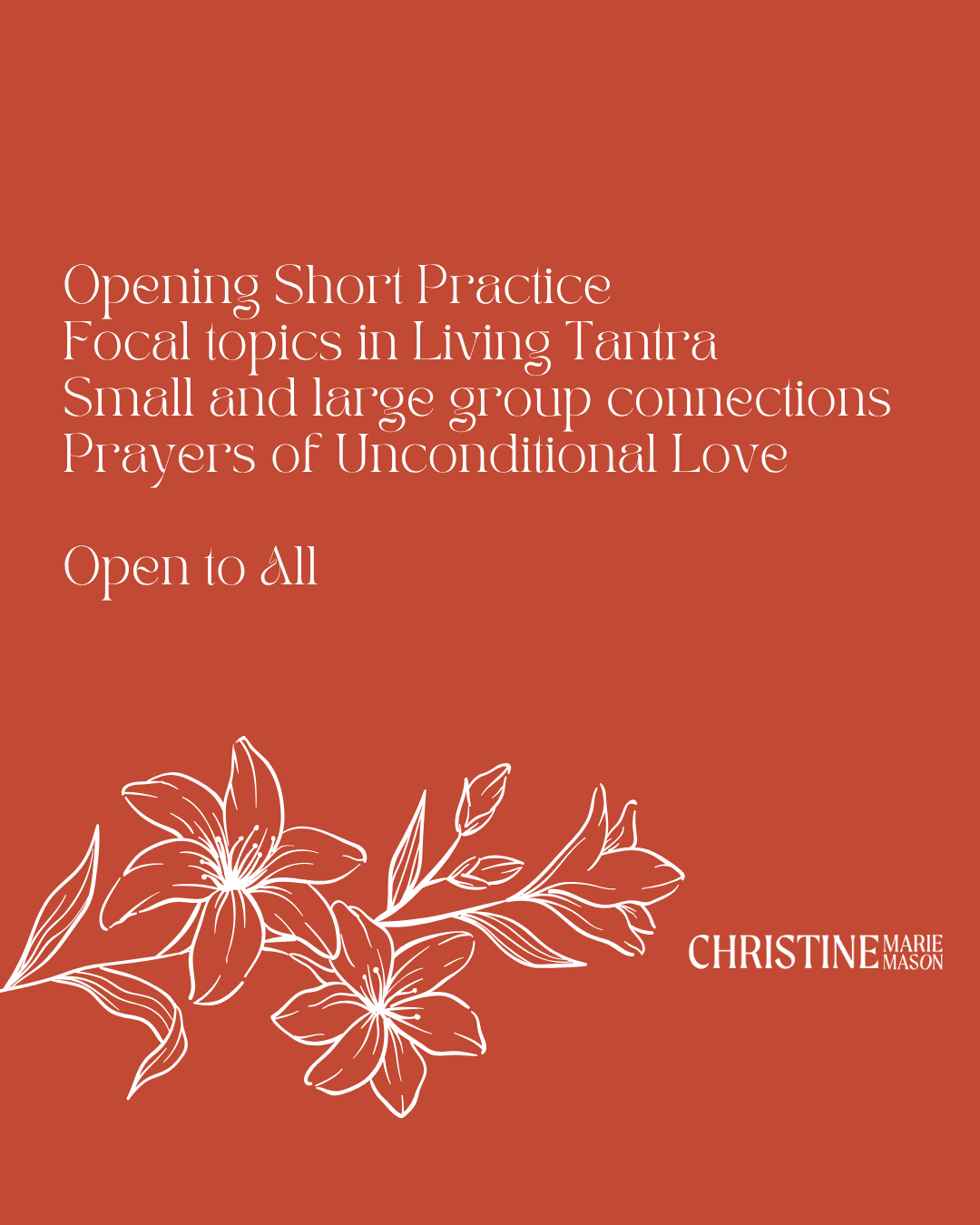 Good Community with Christine December 2025 Open to All.png
