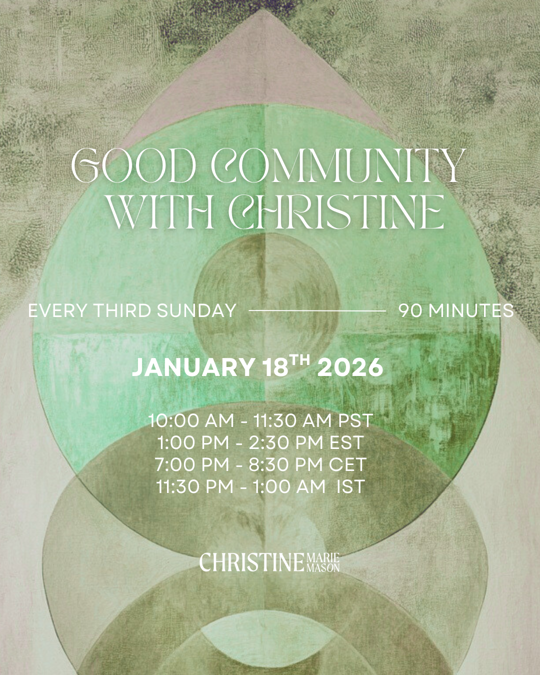 Good Community with Christine &amp; friends