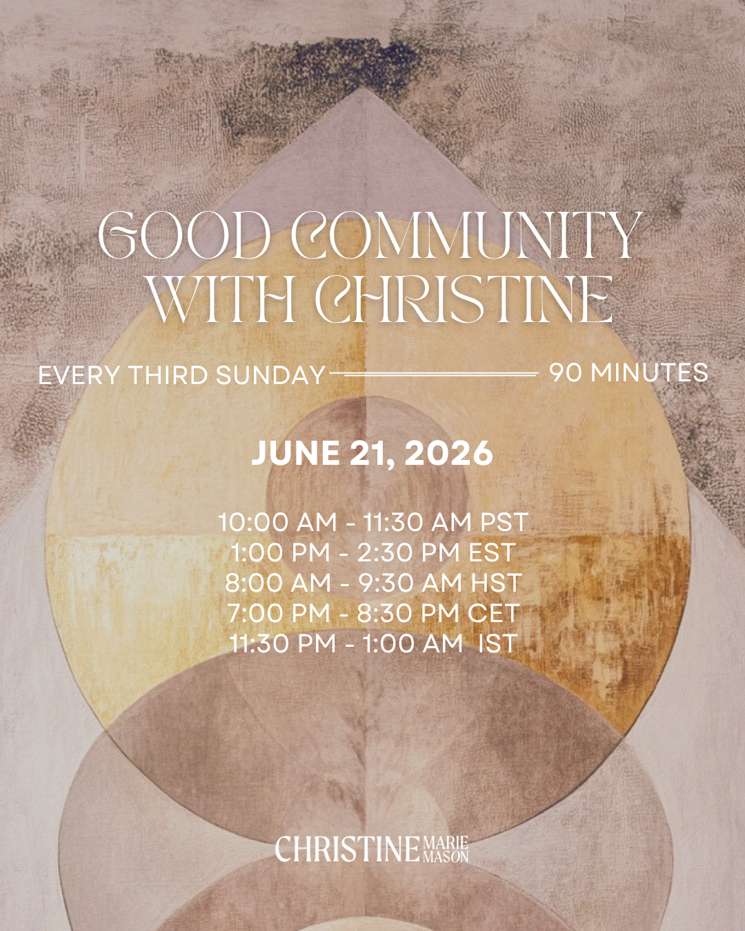 Good Community with Christine &amp; Friends