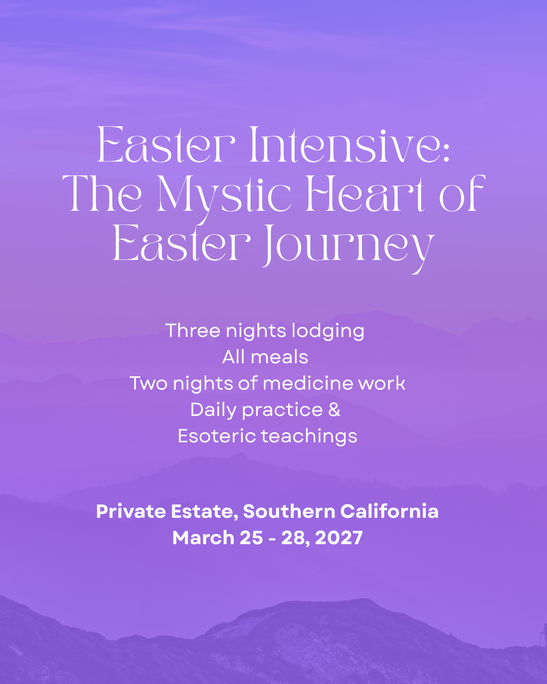 Easter Intensive: the Mystic Heart of Easter journey