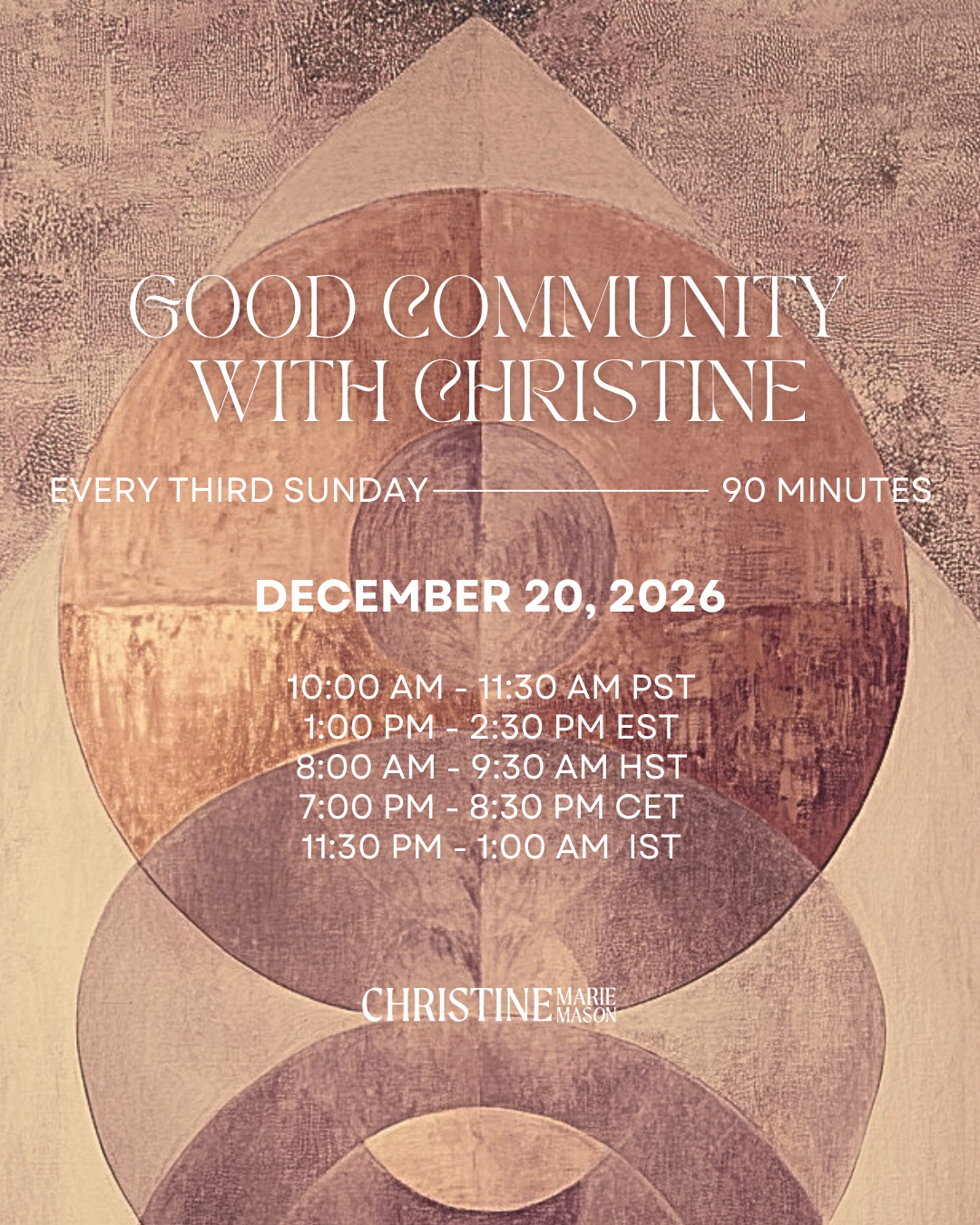 Good Community with Christine &amp; Friends