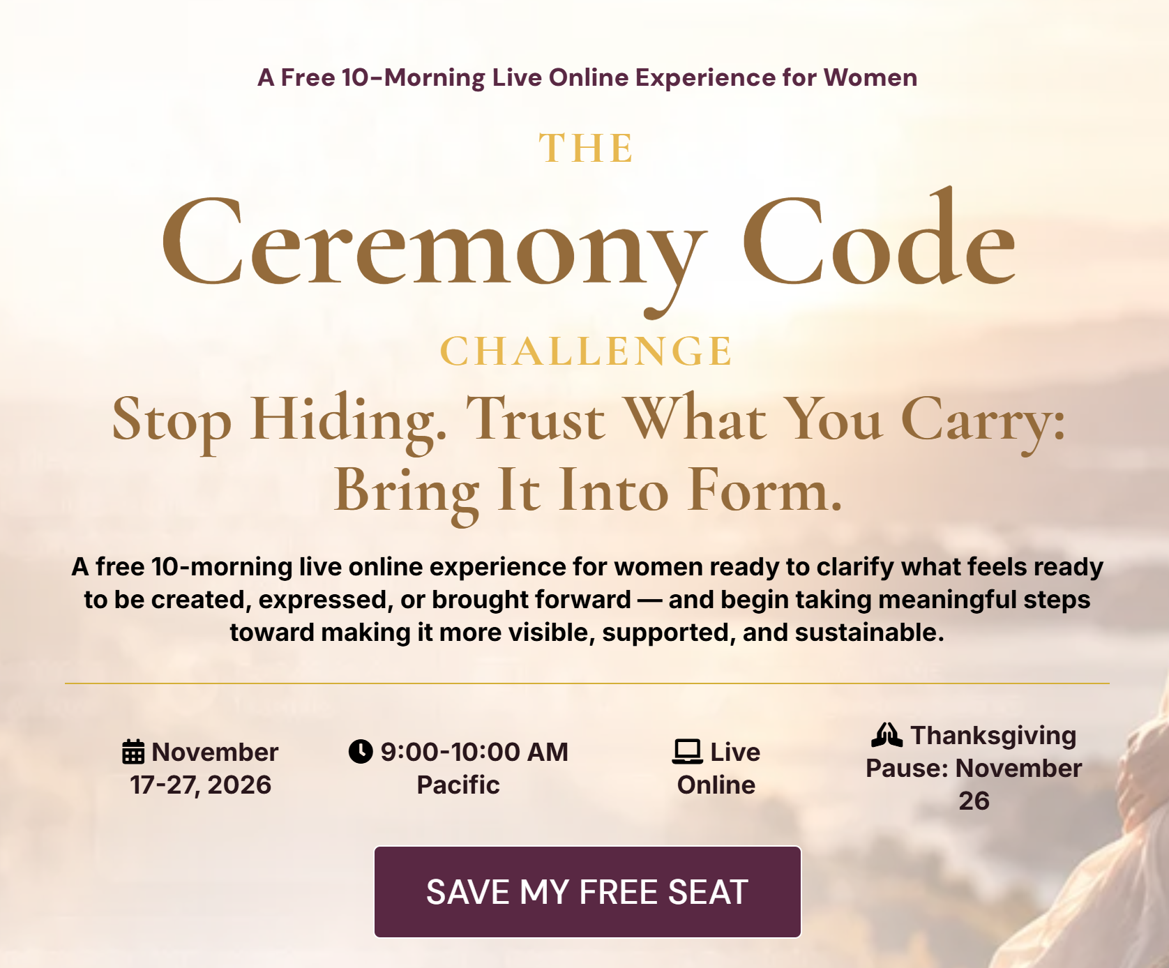 The Ceremony Code Challenge
