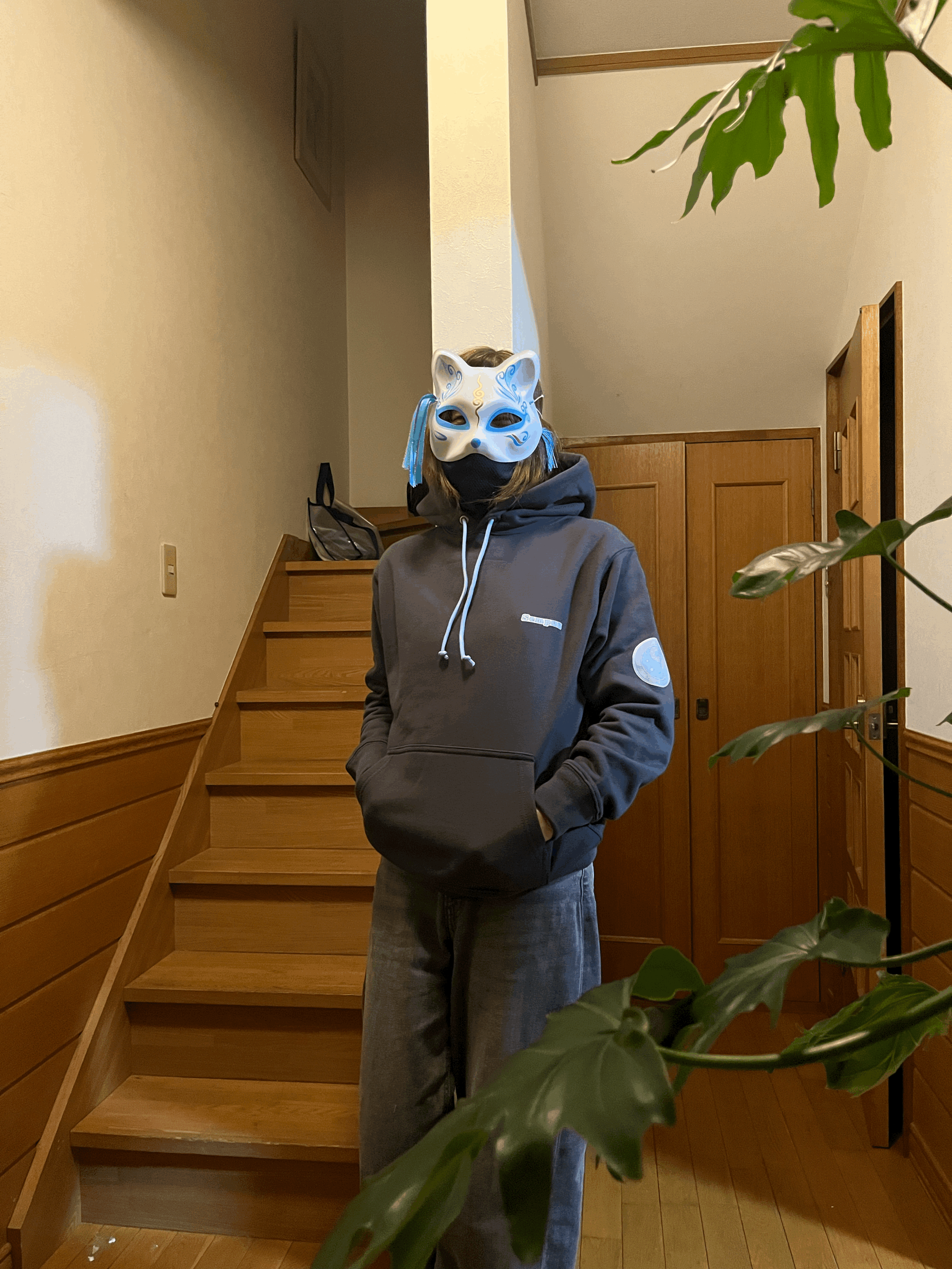 旋風パーカー　12.7oz 裏パイル　カーボン　サイズS