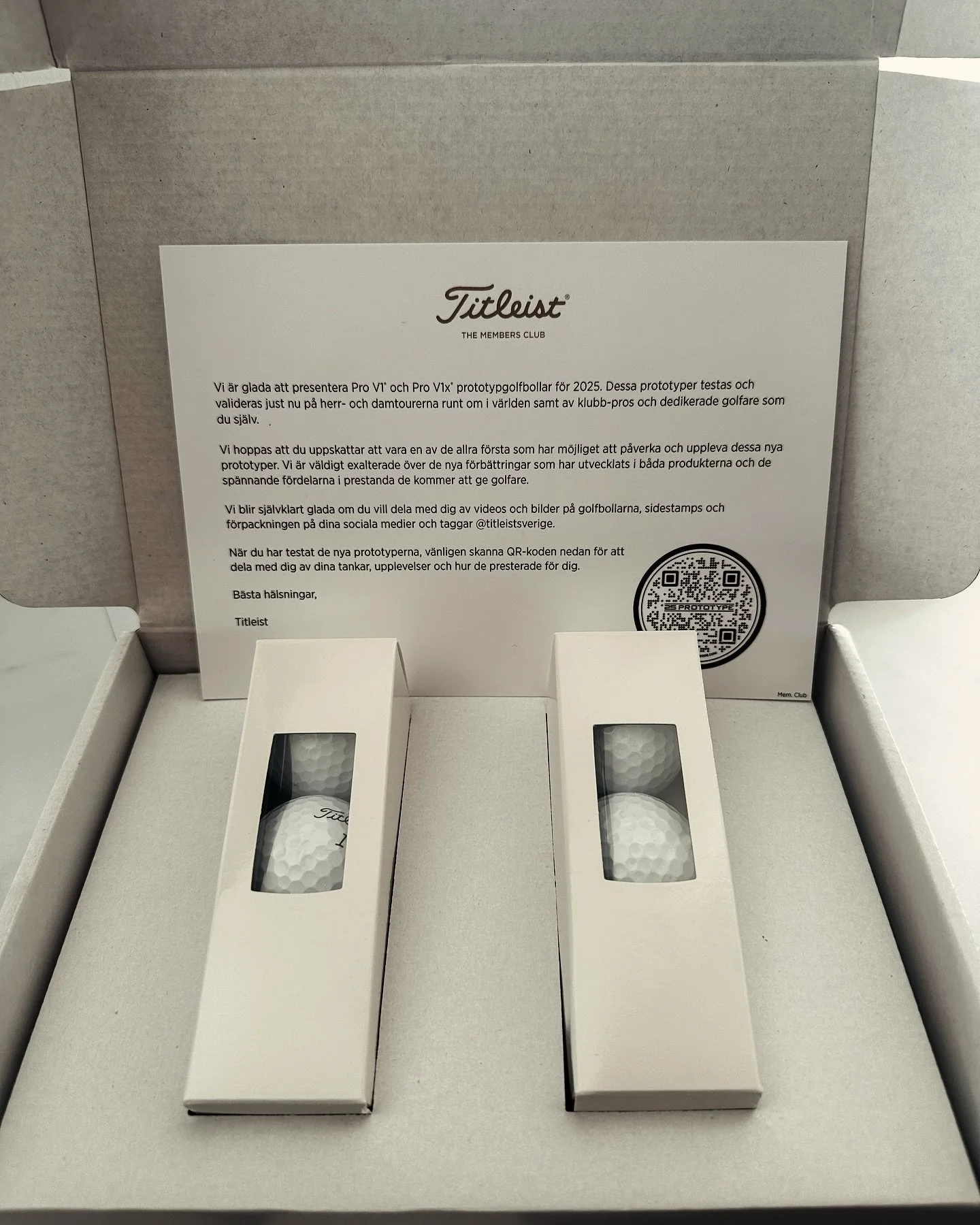 Tack @titleistsverige! 

Ska bli riktigt sp&auml;nnande att f&aring; testa de nya bollarna. 🏆