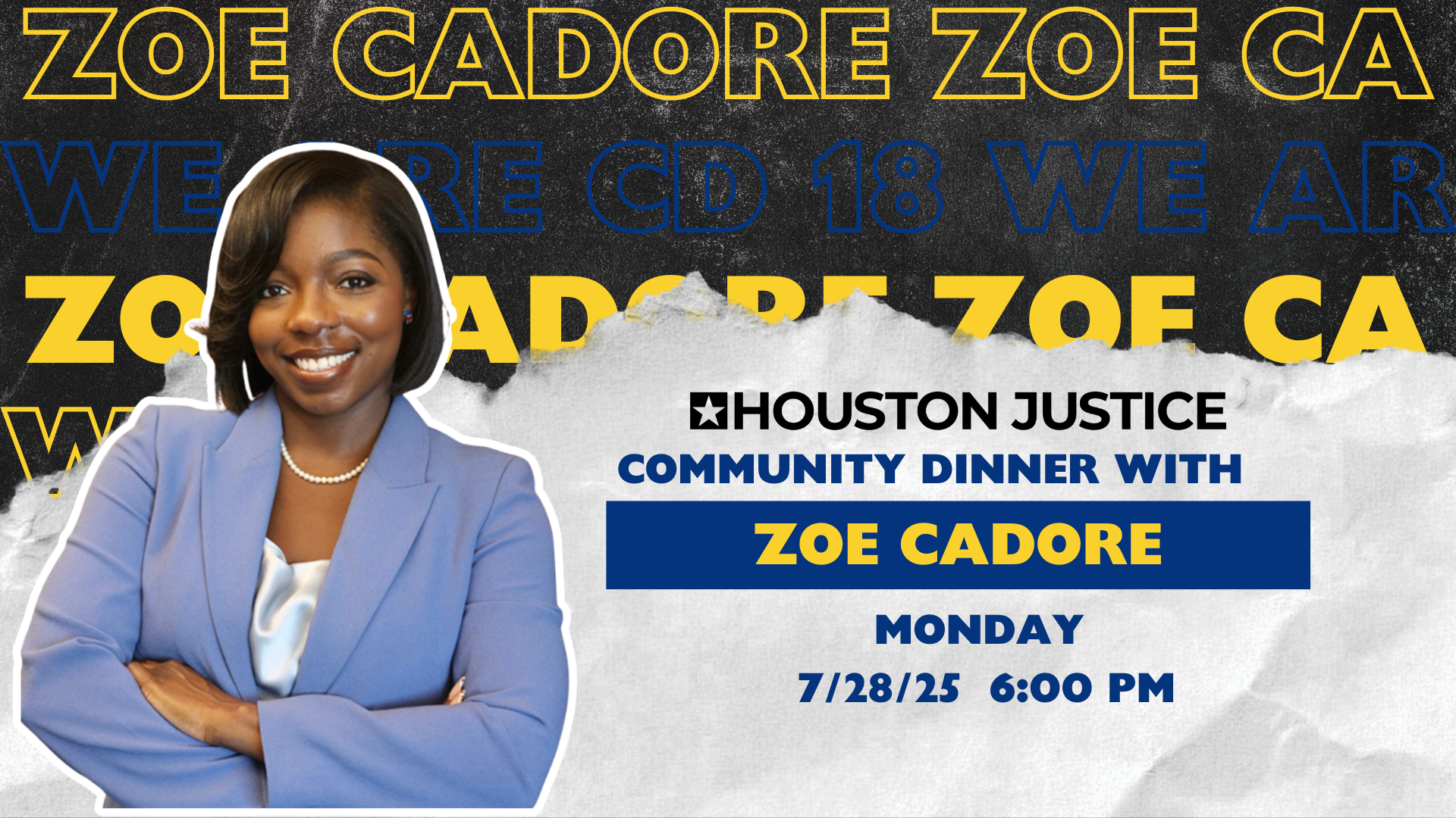 Community Dinner w/Zoe Cadore