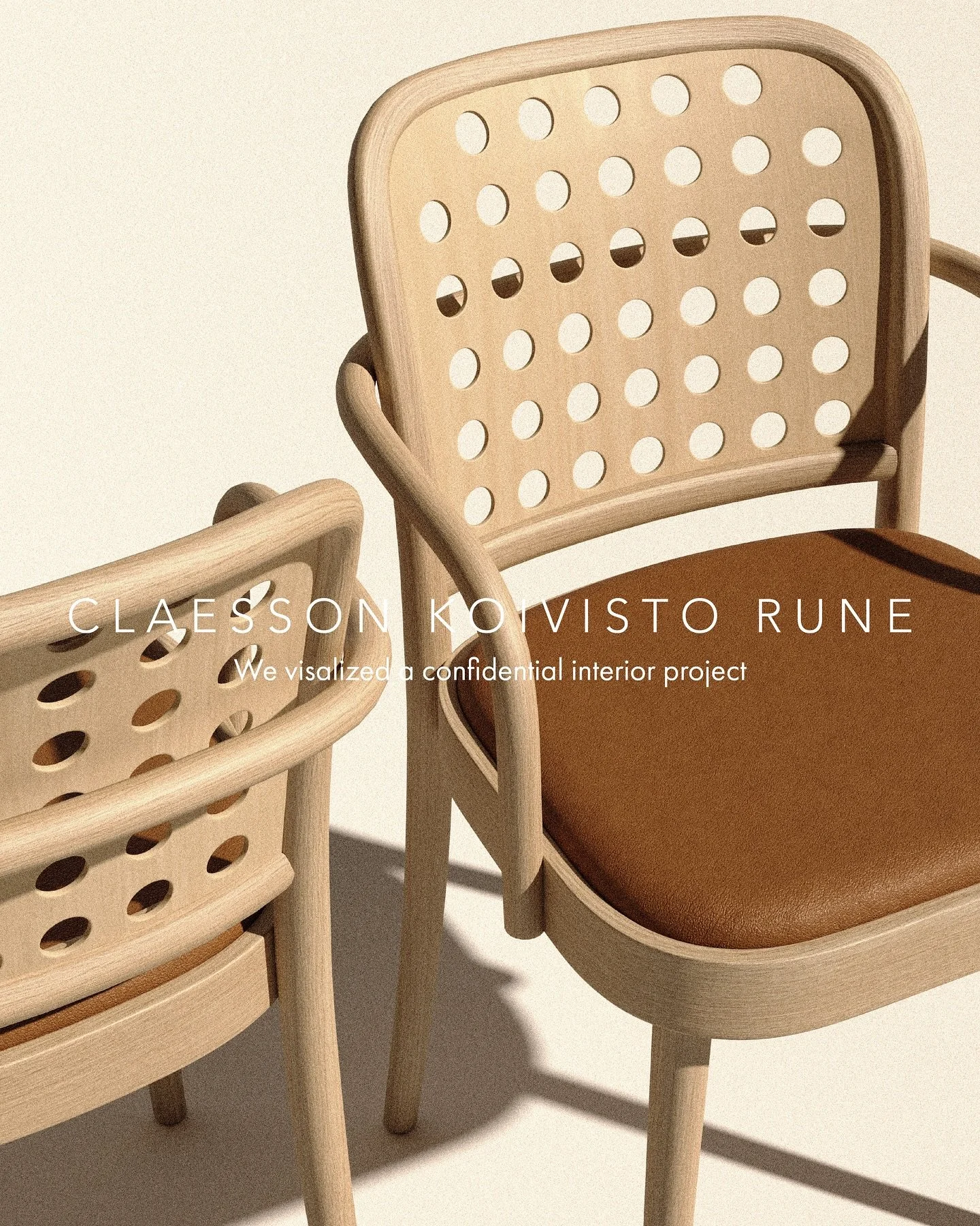 New interior project for the architectural and design firm @claessonkoivistorune 
While waiting to show images from the actual project we created some studio photos of some of their design furniture 🪑