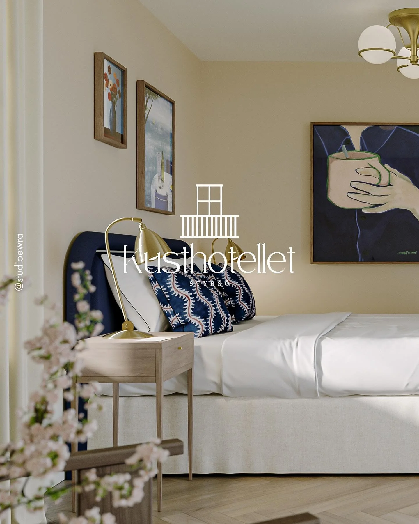 🏨 Do you want to live inside our visualizations?
We&rsquo;re excited to present one of our first projects as Studio EWRA &ndash; room visuals we created for the superior and standard rooms for @kust.hotellet.styrso 

The visualizations were develope