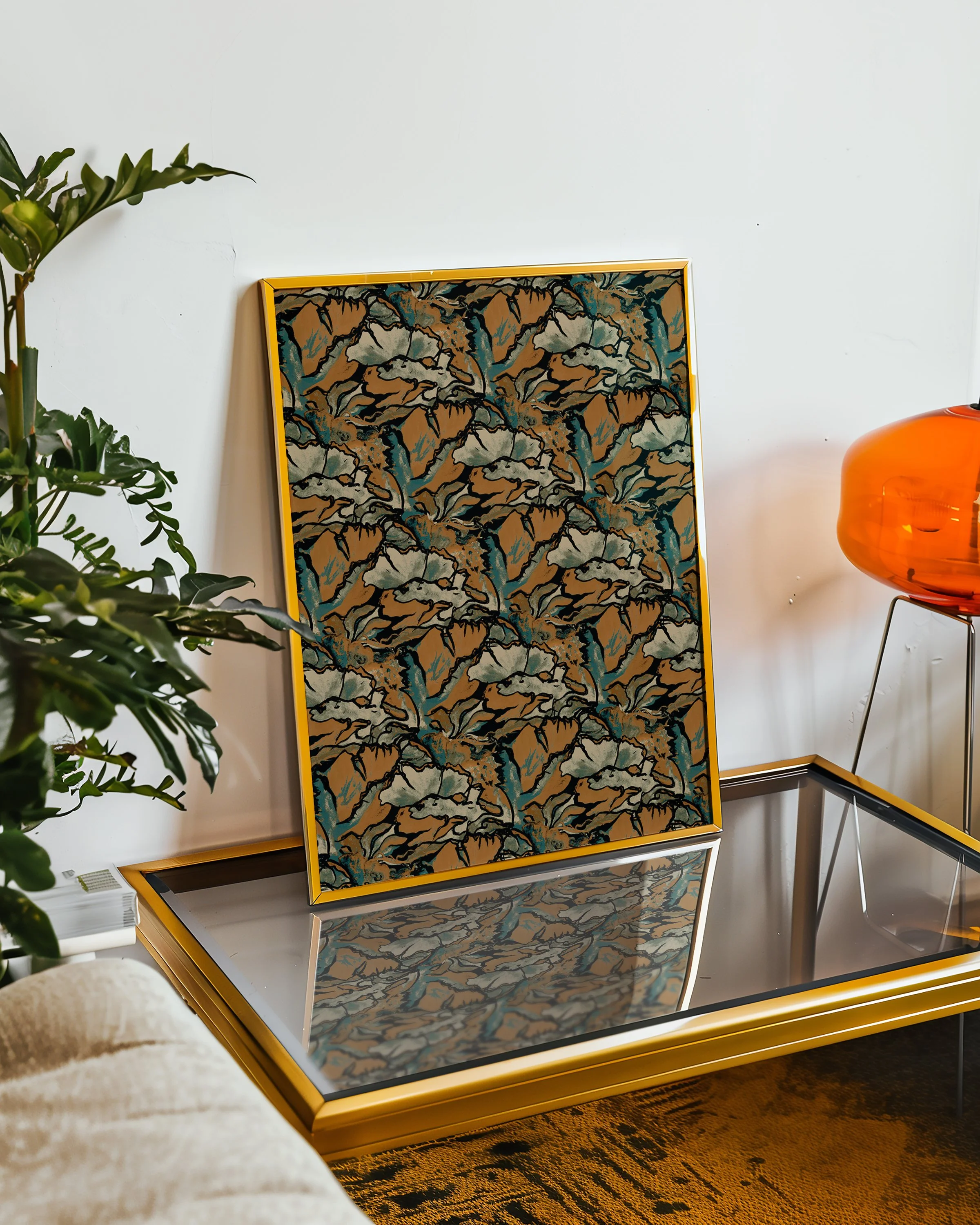 Autumnal 'Fungi Formation' Poster Print (Various Sizes Available)