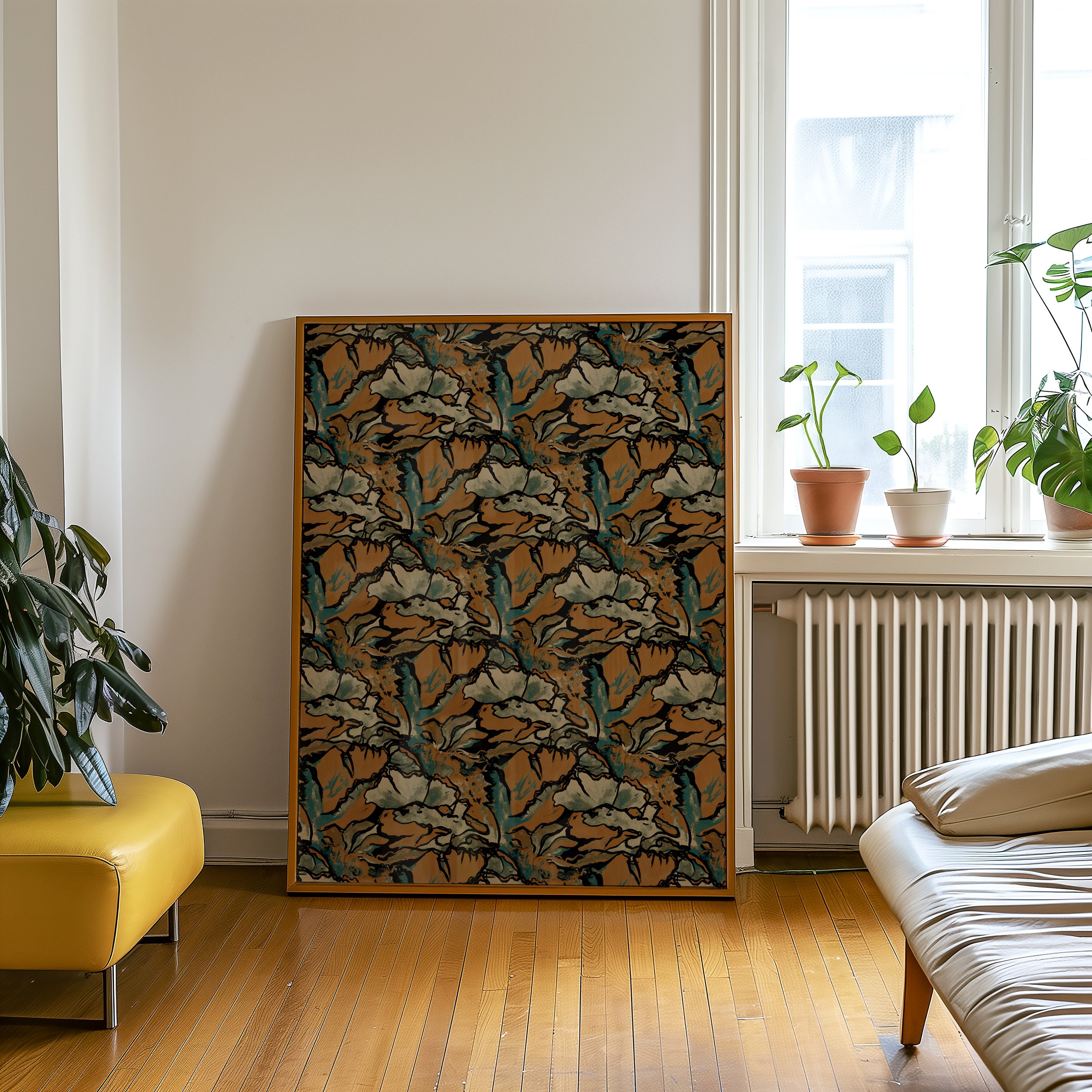 Fungi Formations Caramel Print Large Poster by Aimee Kent.jpg