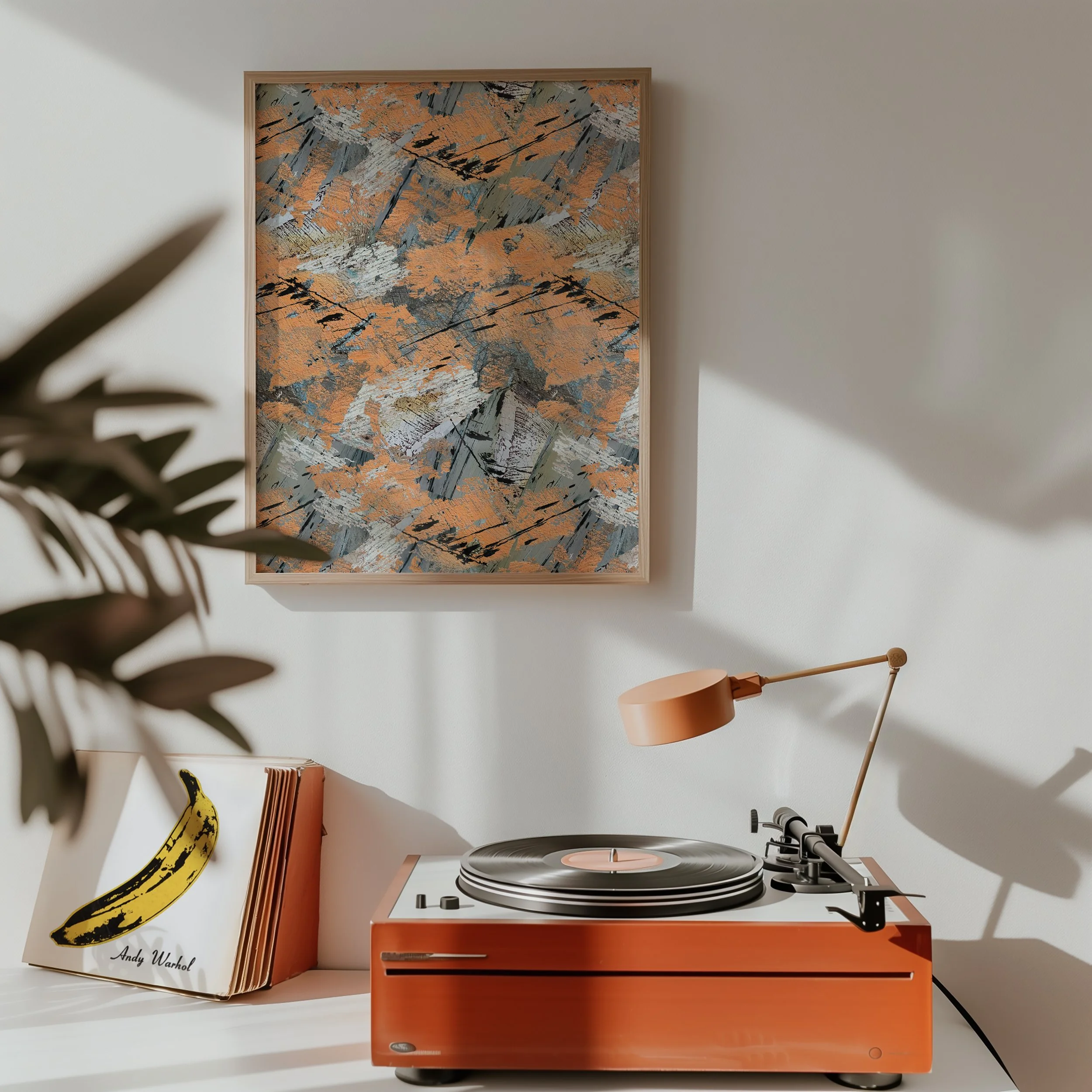 Boat Yard Textural Art Print A4 in Peach by Aimee Kent.jpg