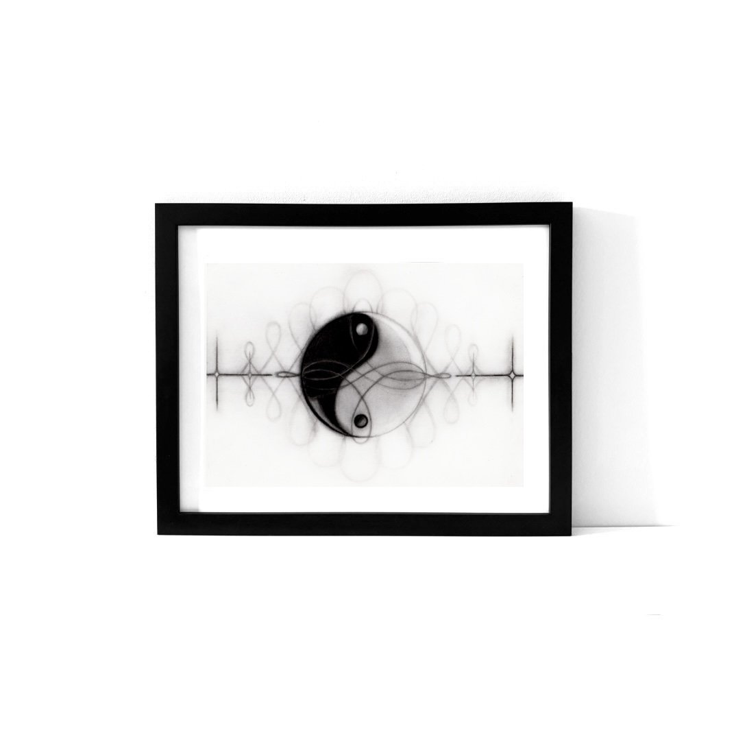 An art print featuring the Yin Yang Symbol.