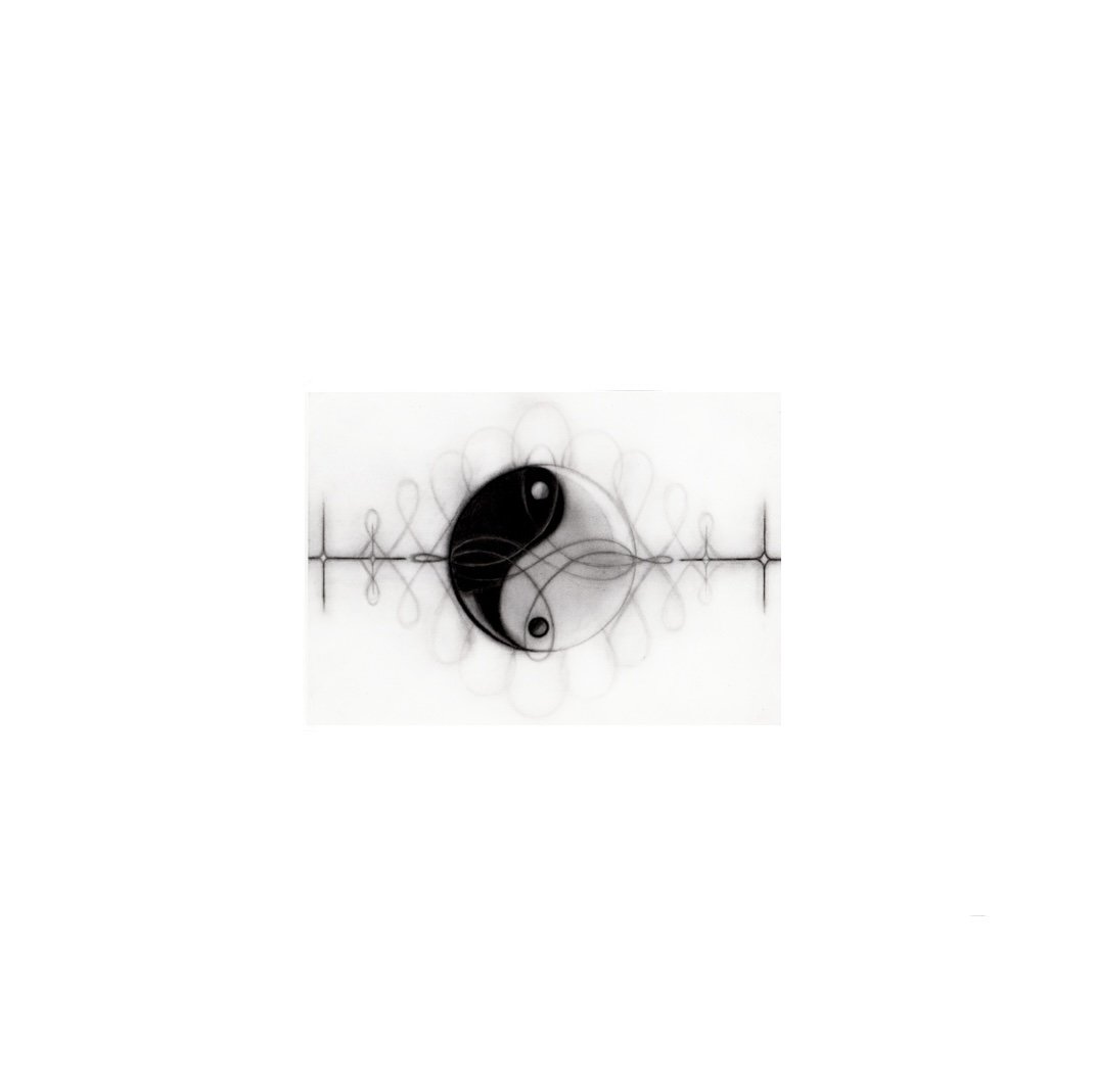 An art print featuring the Yin Yang Symbol.
