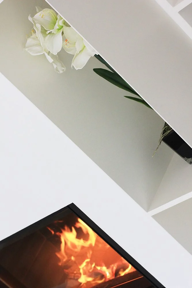 Detail of Designer Fireplace