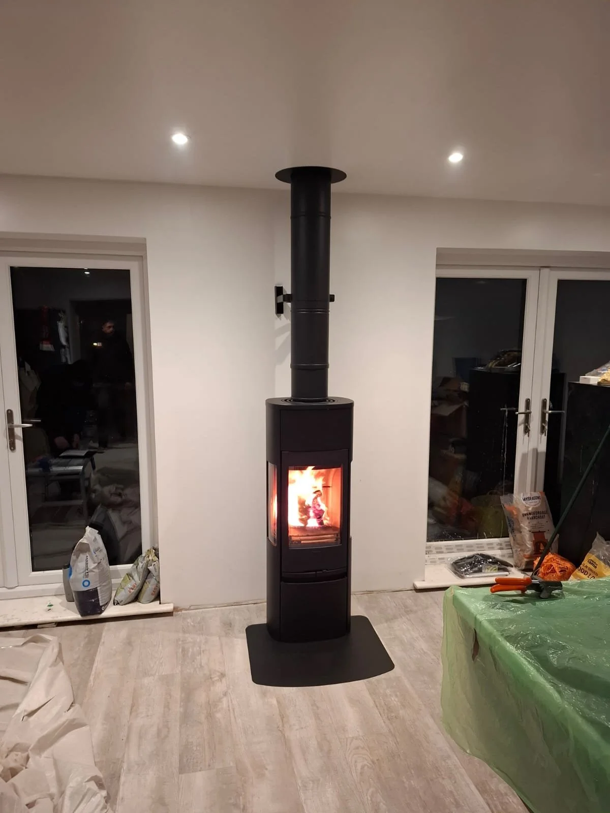 Freestanding woodburner - the Contura is perfect for this situation