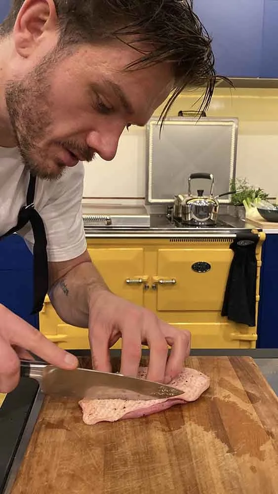 Locally sourced and finely prepped food
