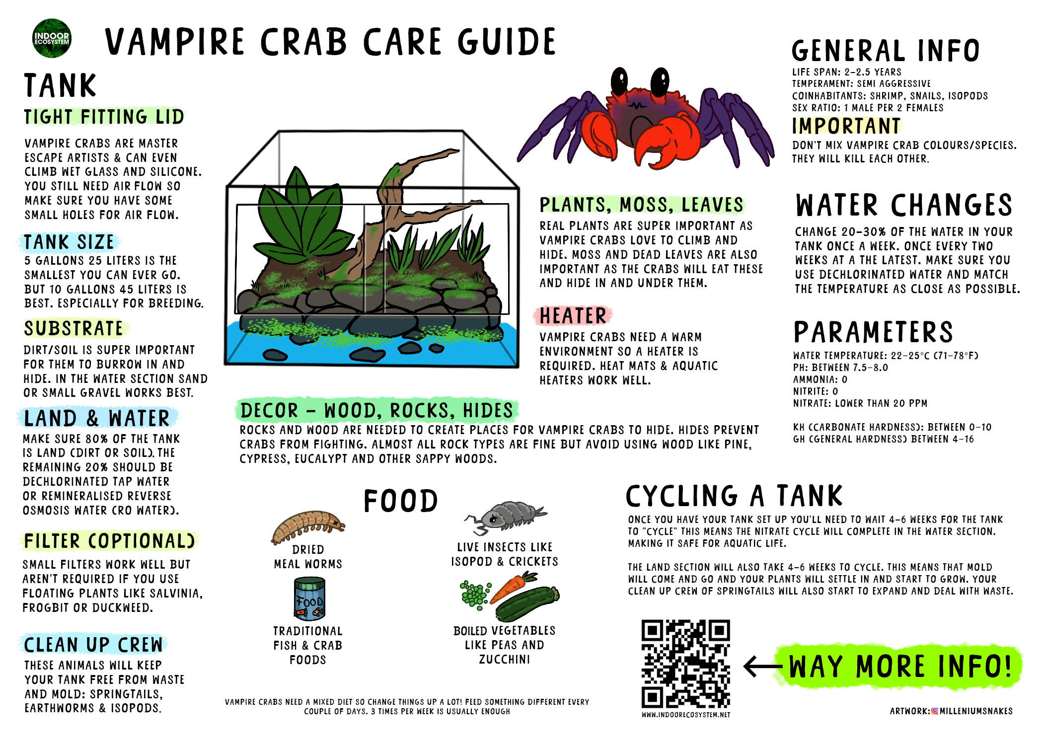 Vampire crab fact sheet