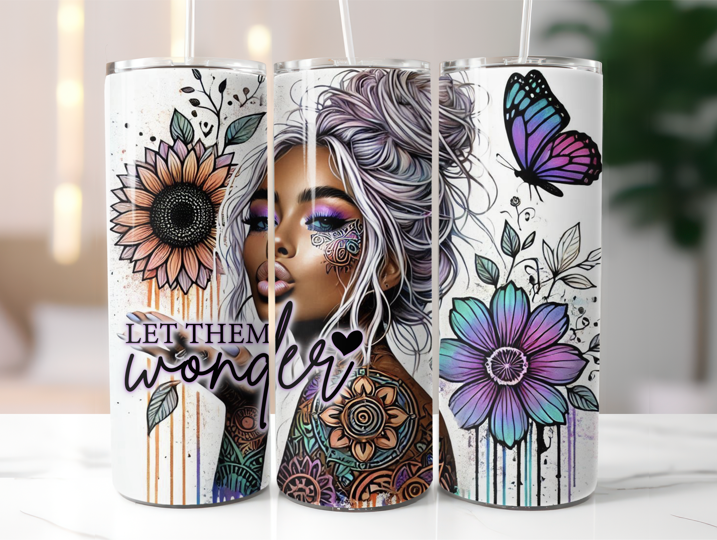 Let them wonder tumbler