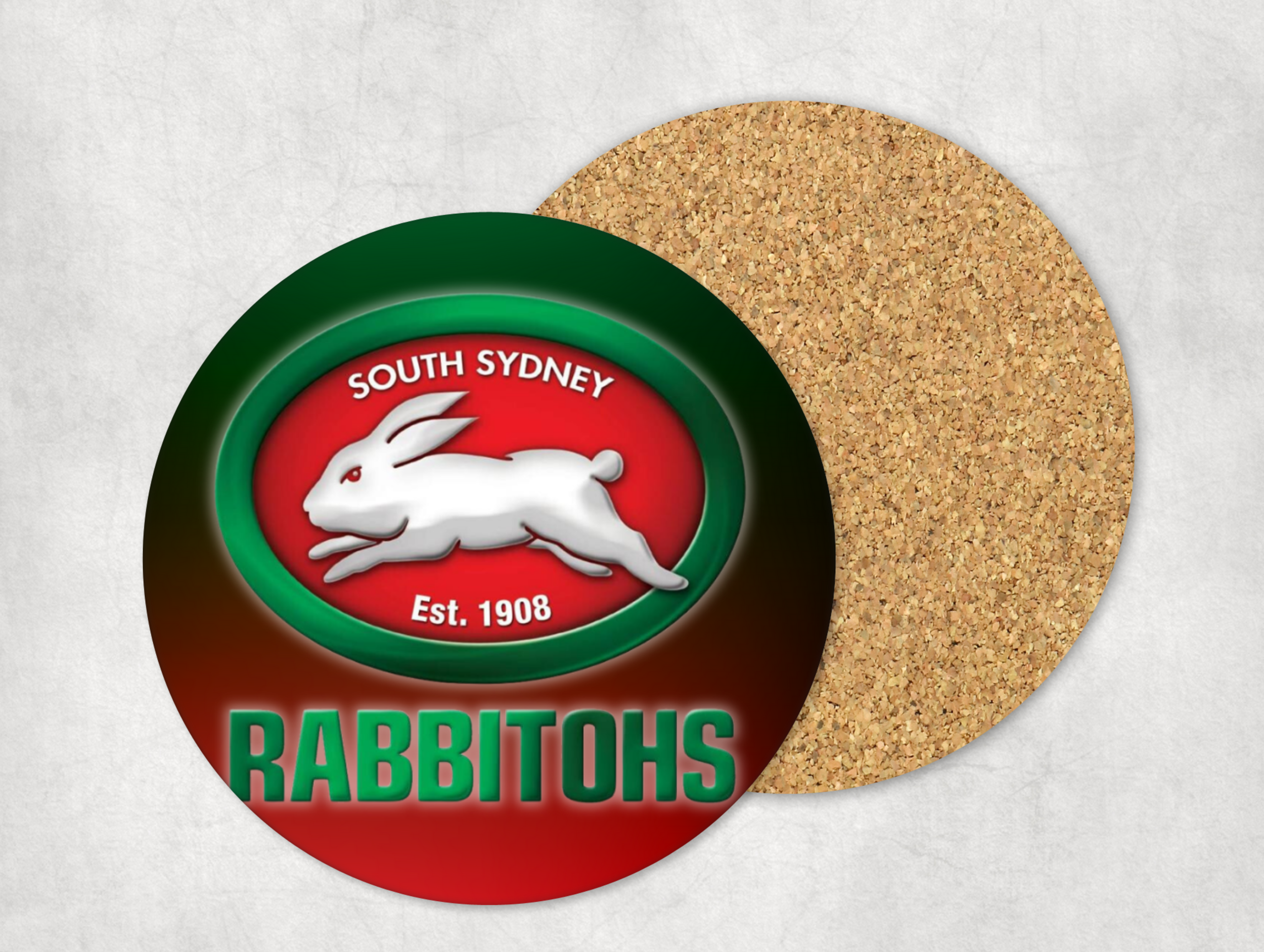 Mug Coaster NRL Rabbitohs