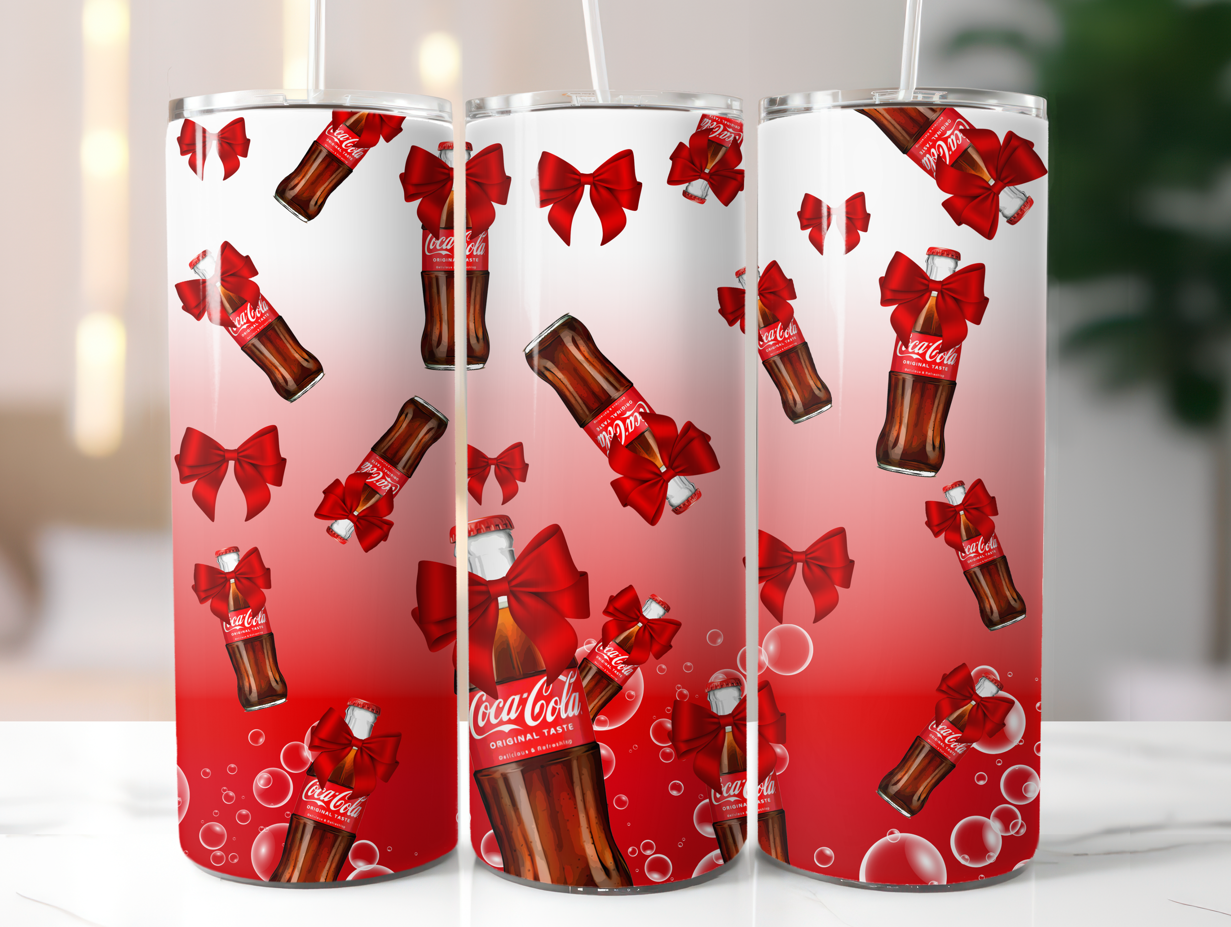 Red fizzy drink tumbler