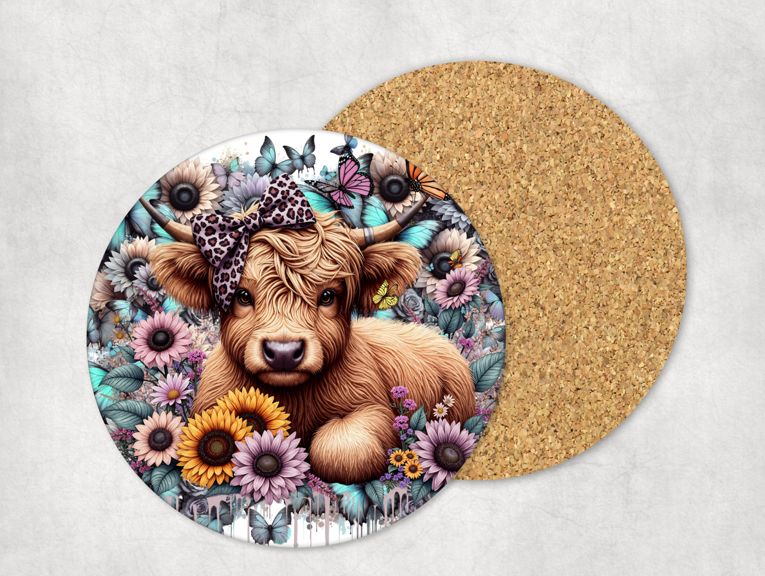 Highland Cow Mug Coaster #1